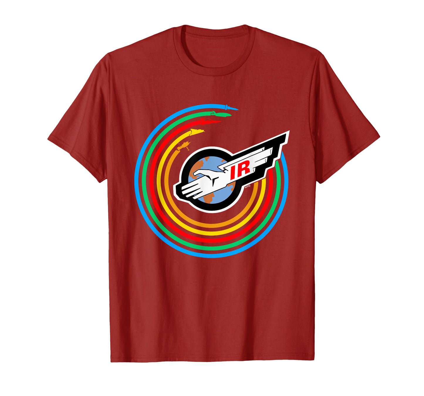 Thunderbirds Colour Rainbow International Rescue Logo T-Shirt