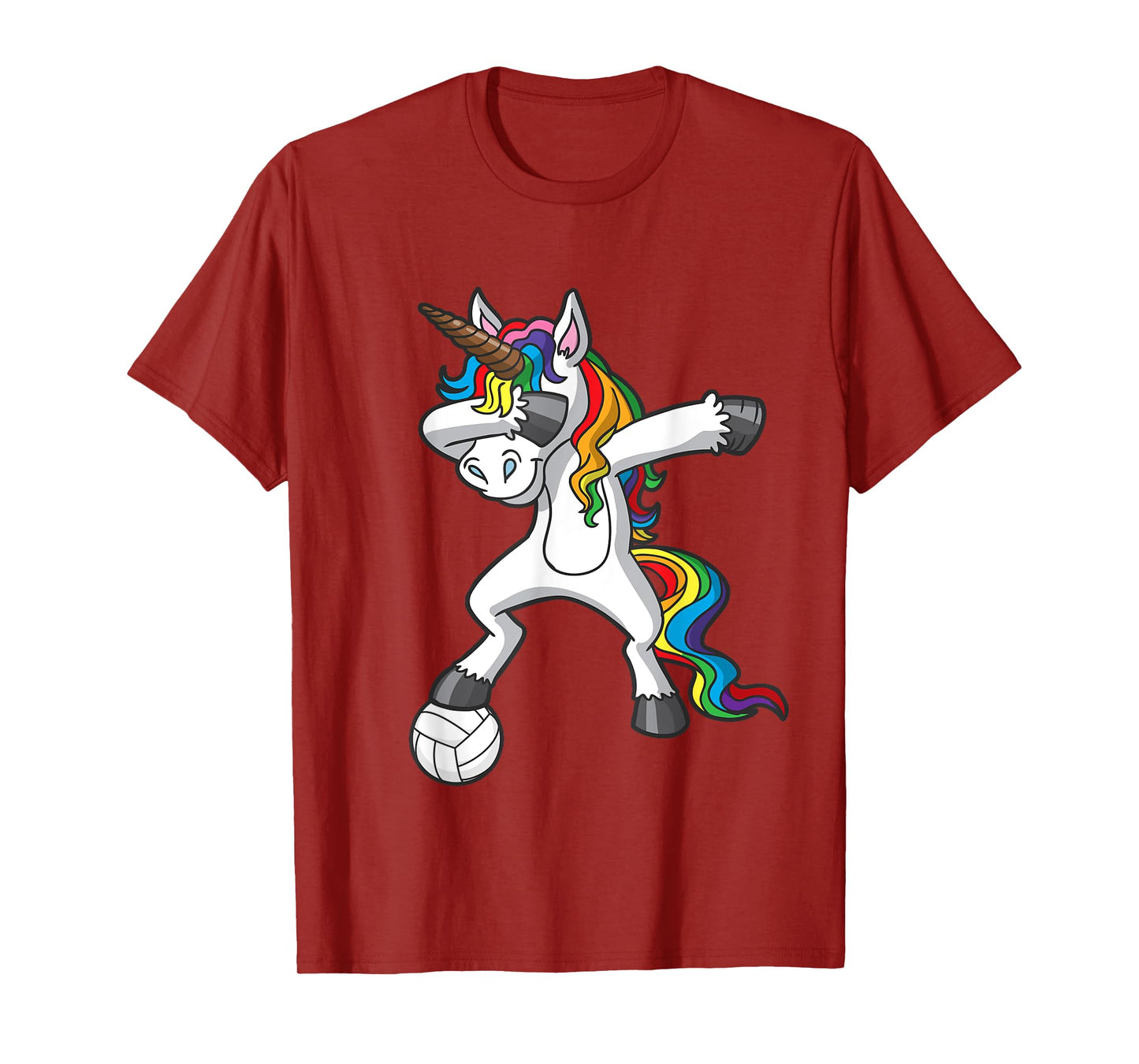 Dabbing Unicorn Volleyball Player Team Goalie Girls T-Shirt