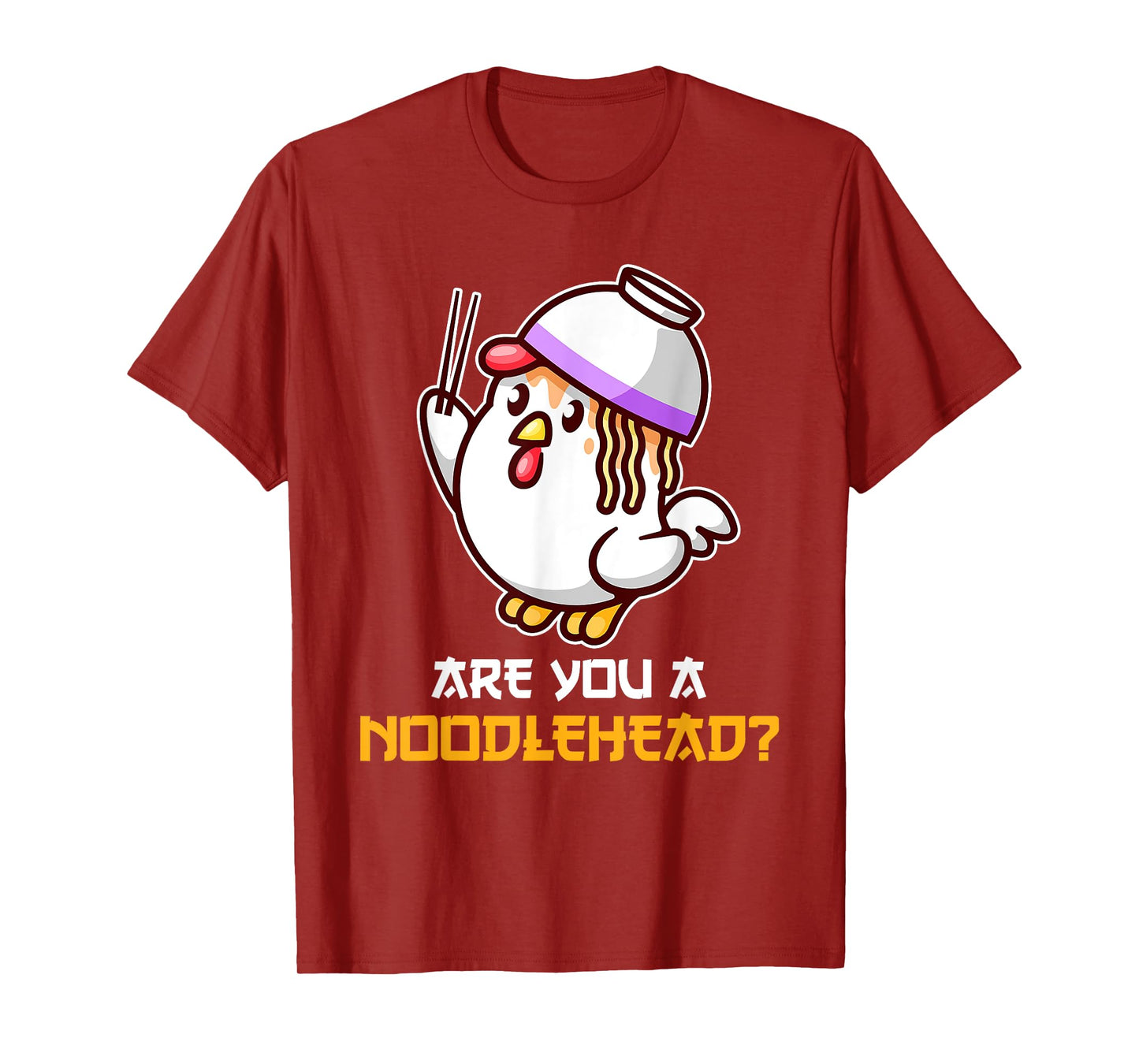 Noodle Head Chicken Cute Ramen Udon Bowl Funny Japan Asian T-Shirt