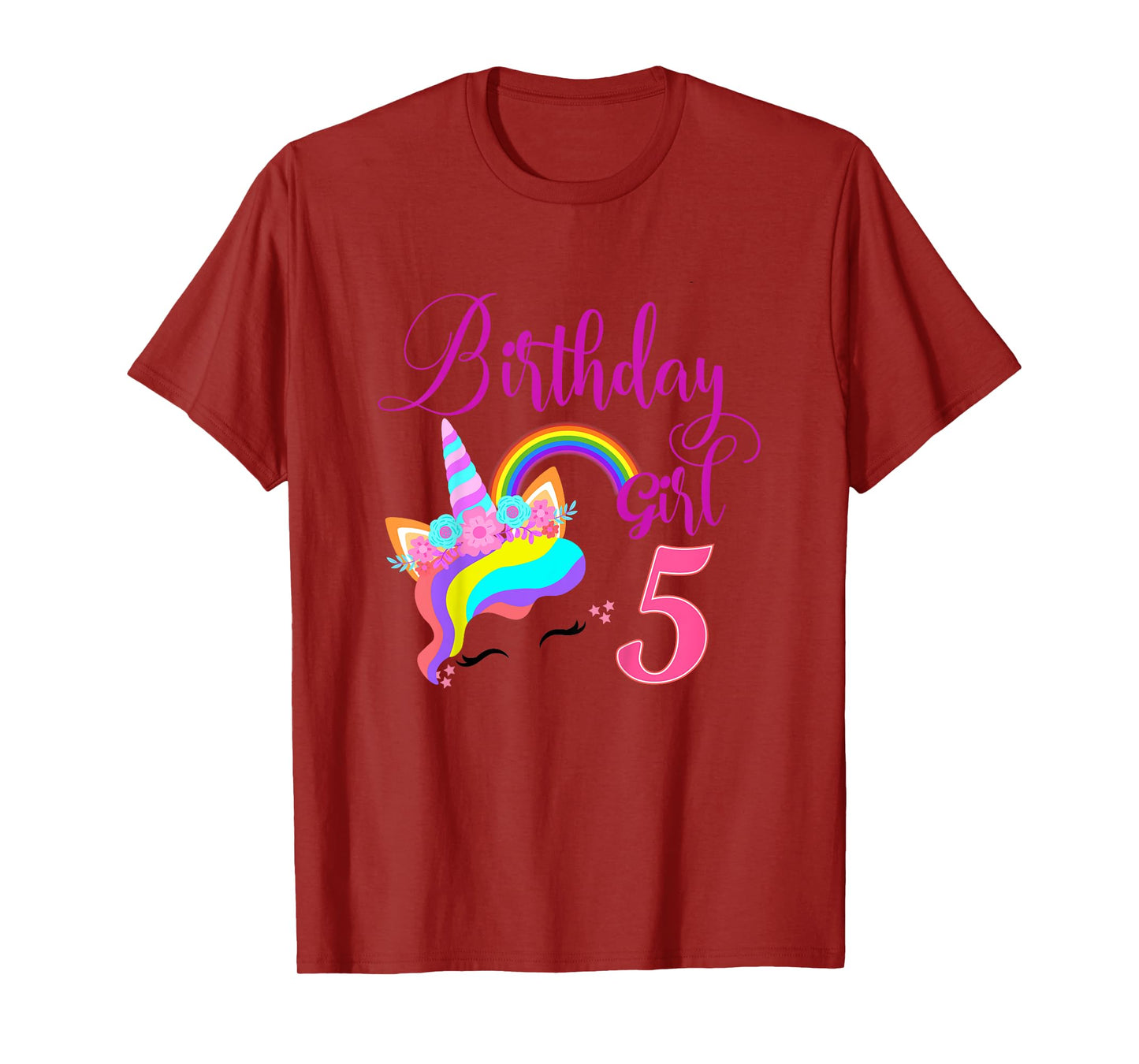 Kids I'm 6th the Birthday for Girl Unicorn 6 year old Birthday T-Shirt