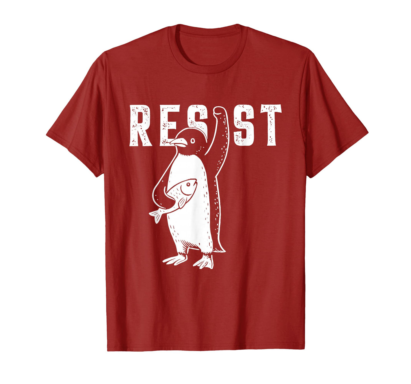 Penguin Resist Funny Penguins Protest Against Tariffs T-Shirt