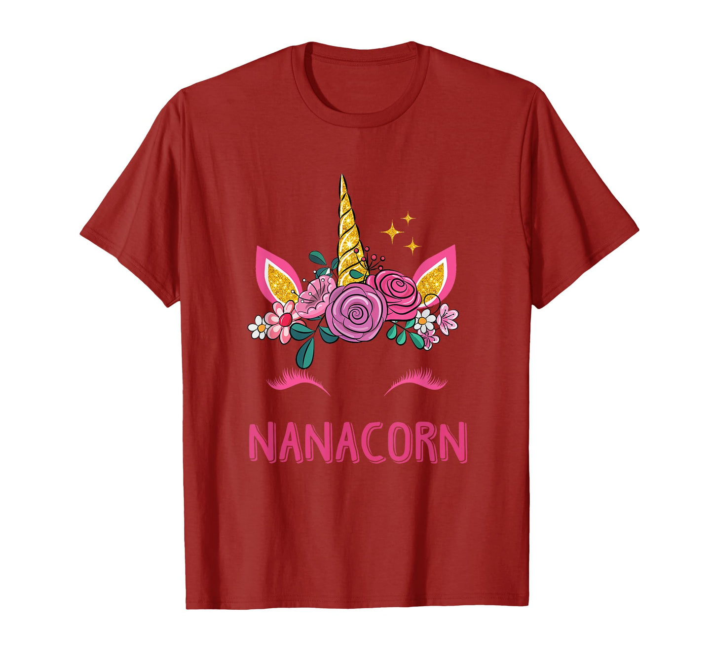 Nanacorn Nana Unicorn Girl Grandma Kids Mother's Day T-Shirt