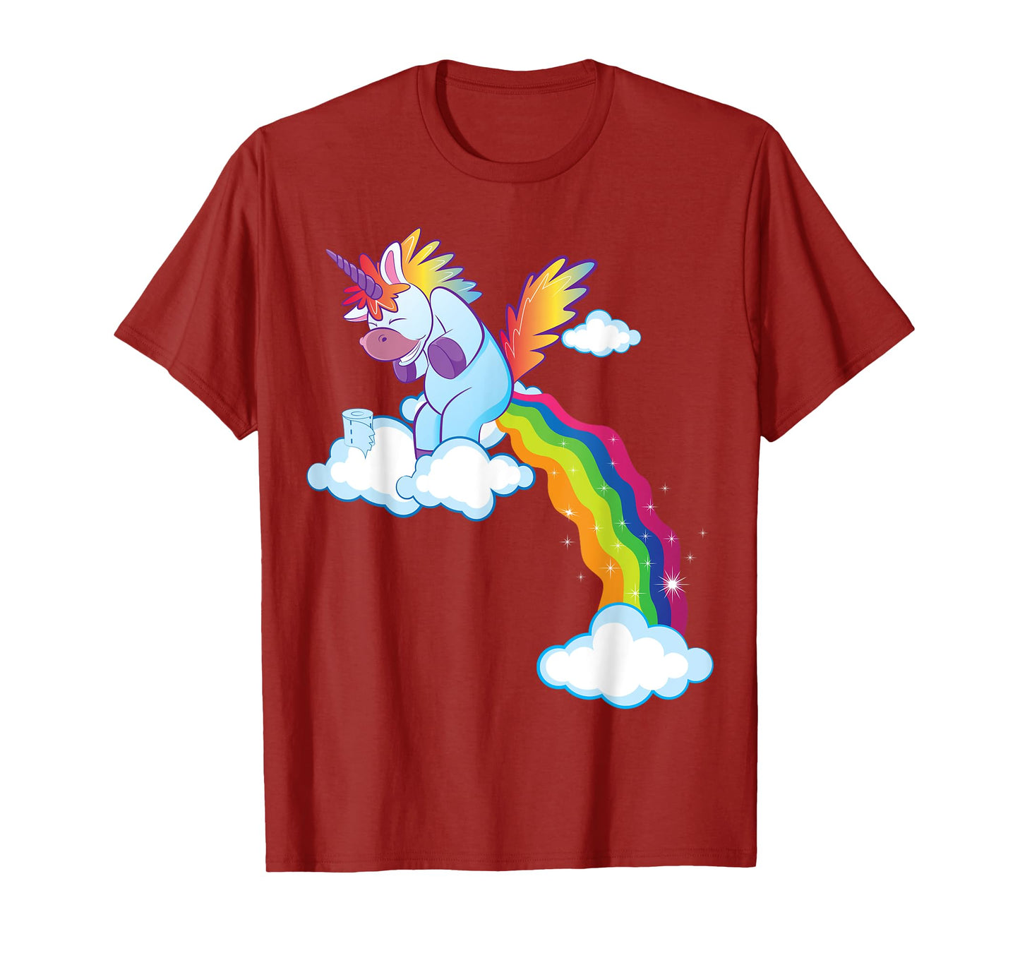 Unicorn Lover Gift Funny Rainbow Pooping Unicorn T-Shirt