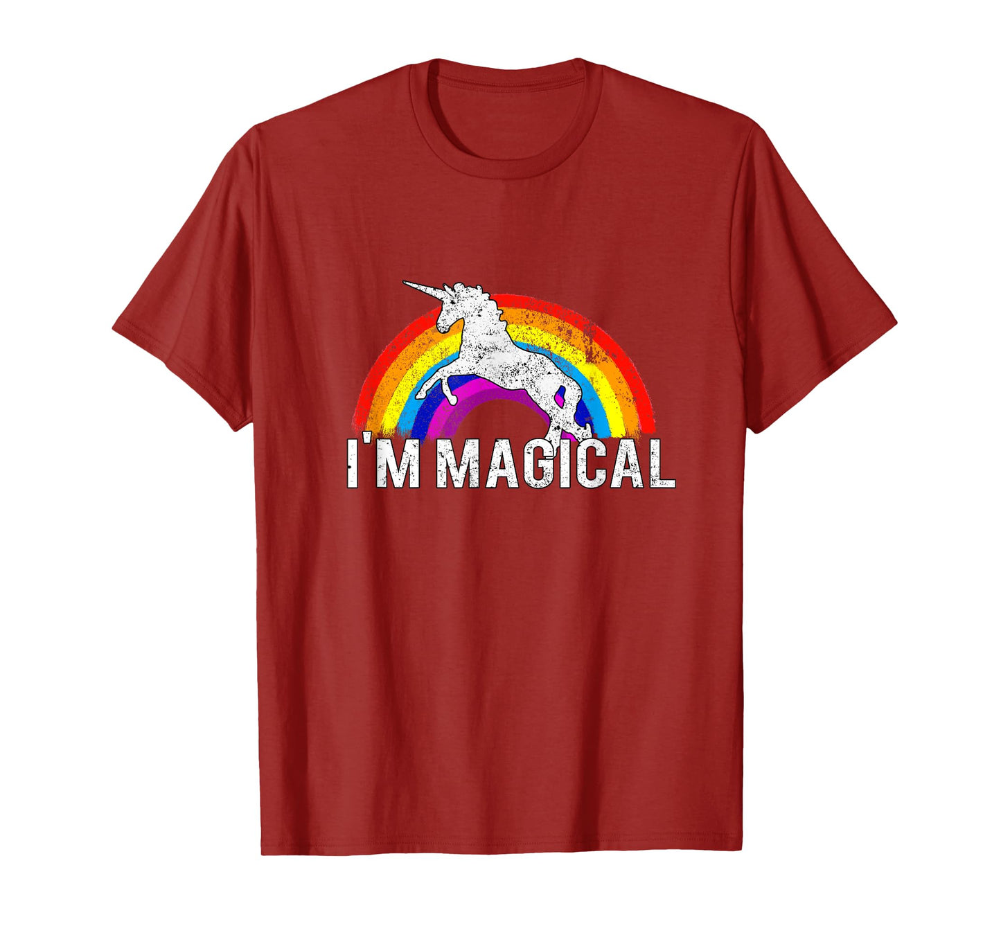 I'm Magical Unicorn In Rainbow T-shirt Funny and Pretty Tee T-Shirt