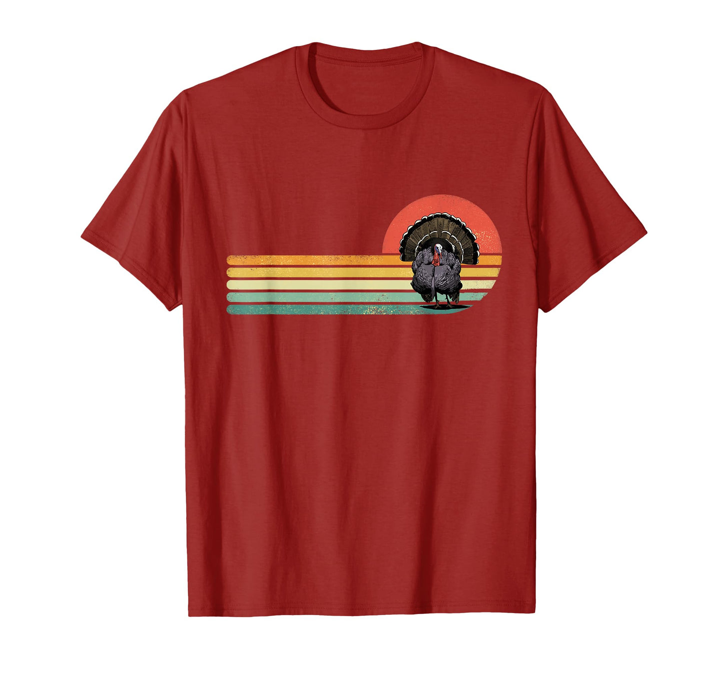 Pawsome Retro Vintage Wild Turkey Bird Thanksgiving T-Shirt - Black, Small, Unisex-Kids