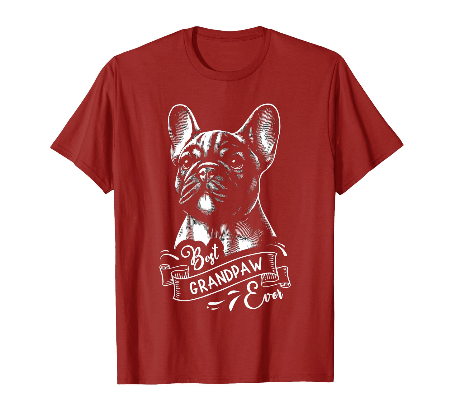 Best Grandpaw Ever French Bulldog Frenchie Dog Grandpa Men Women Kids T-Shirt
