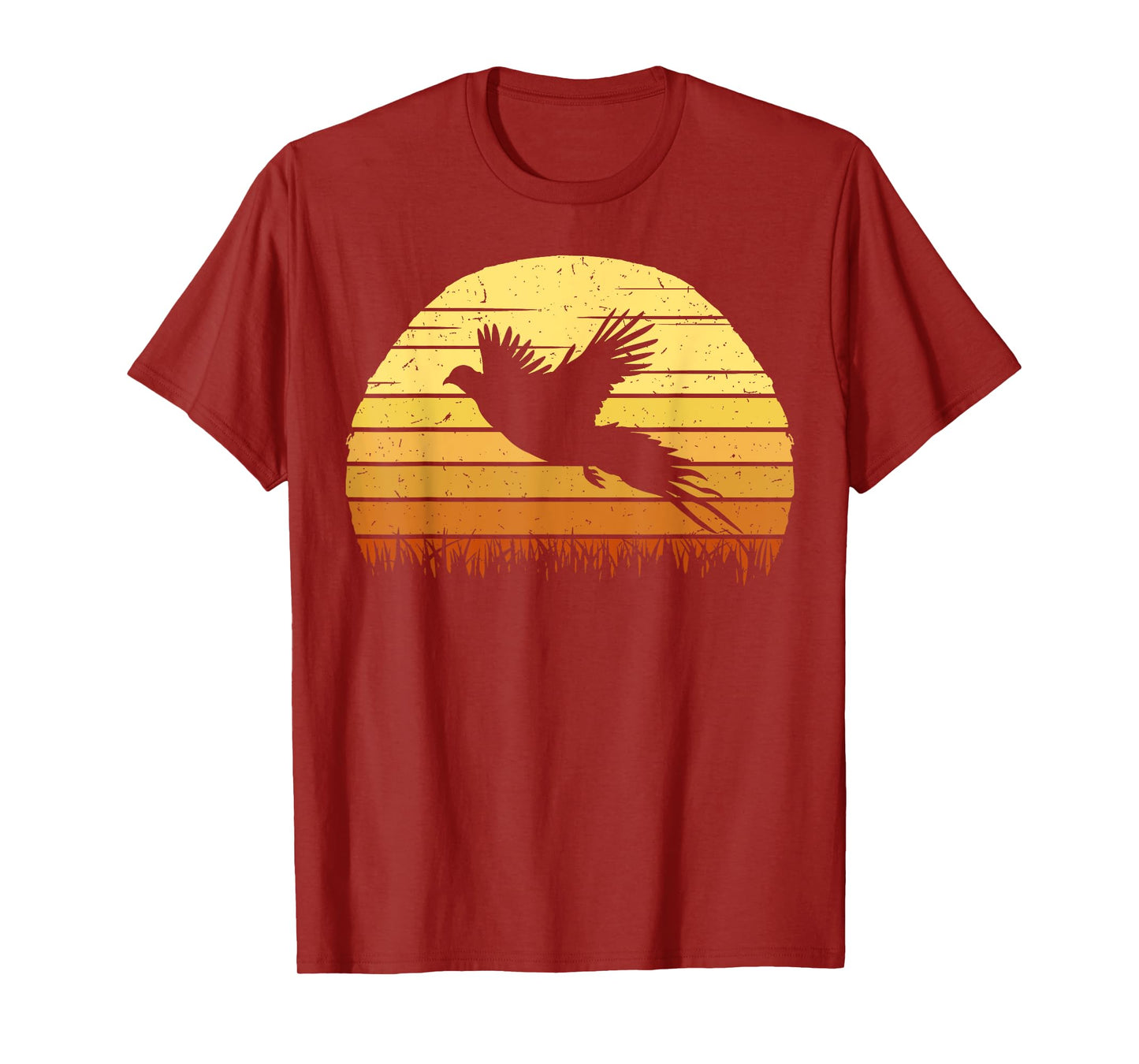 Pheasant Hunting Retro Hunter Flying Bird Shooting Gift Idea T-Shirt