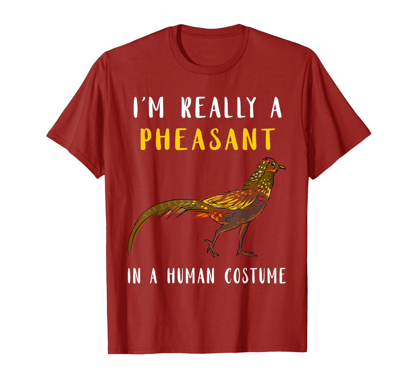 Pheasant Hunting Human Costume Pheasant Lover Plucking T-Shirt