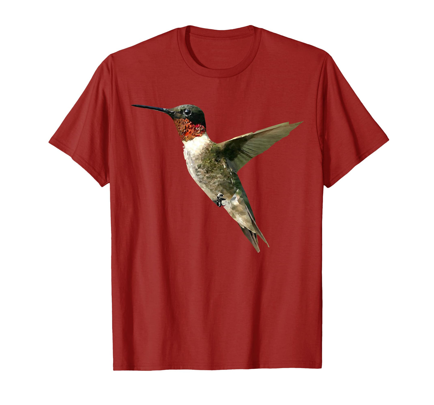 Birds Of A Feather Fly On Little Hummingbird T-Shirt, Adult, Unisex-Adults, Short Sleeve, T-Shirt, Grey, Small