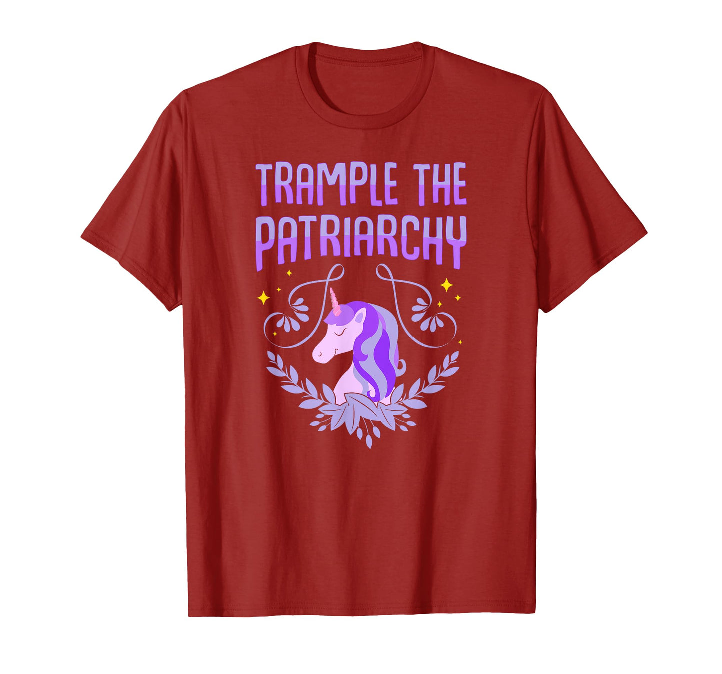 Trample The Patriarchy T-Shirt Unicorn Lovers Feminist Tee T-Shirt