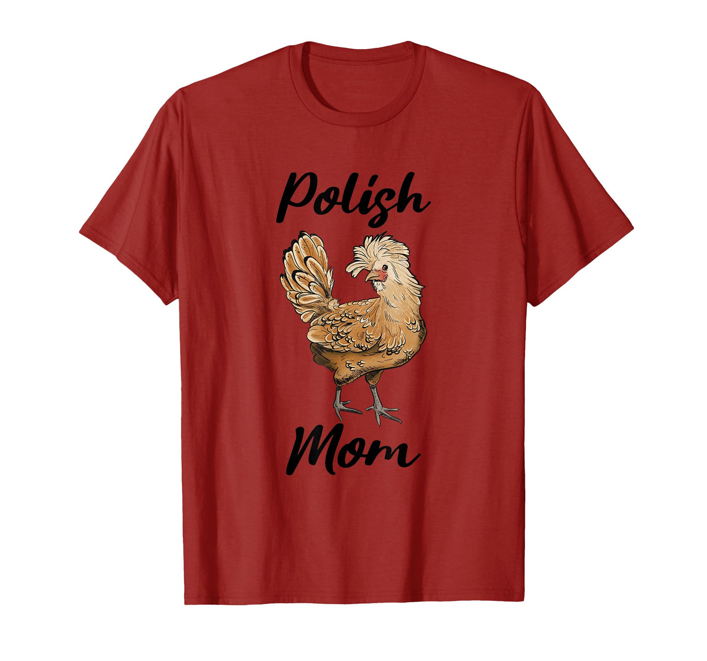 Our Piney Homestead Polish Mom Cute Polish Chicken T-Shirt, Small