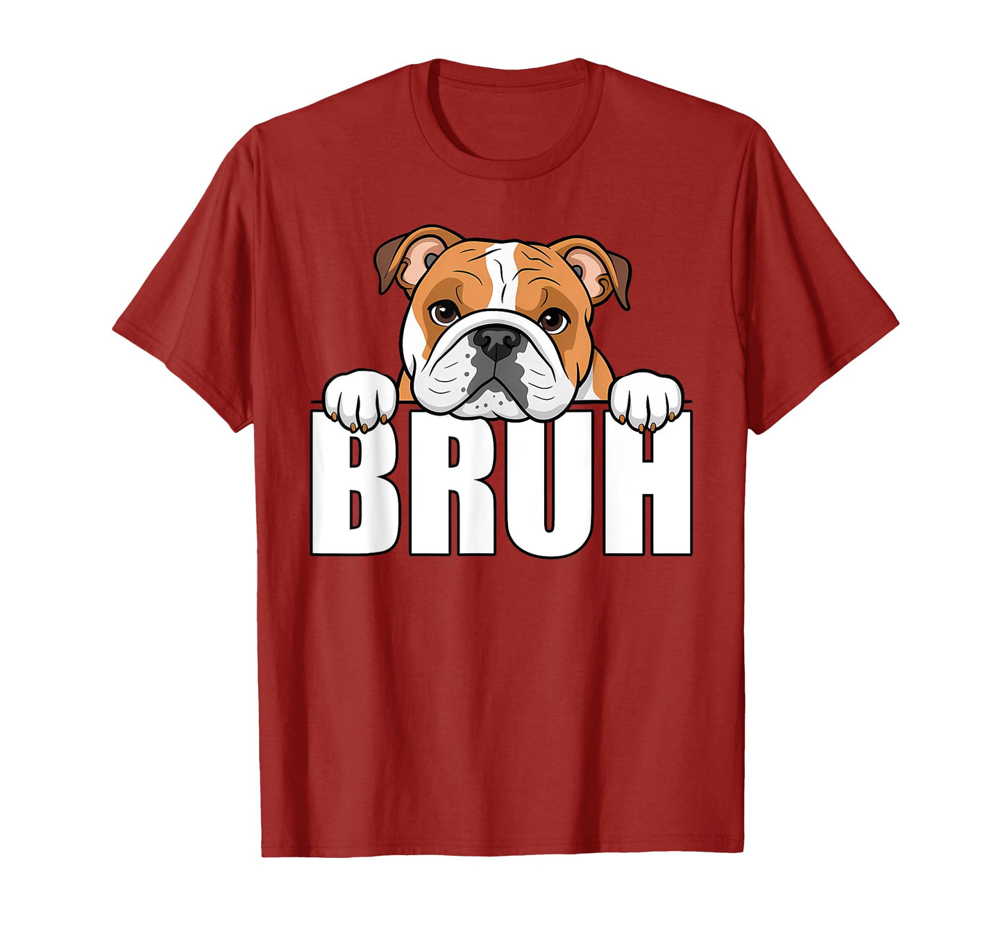Funny English Bulldog Bruh Cute Dog Lover Men Boys Kids T-Shirt
