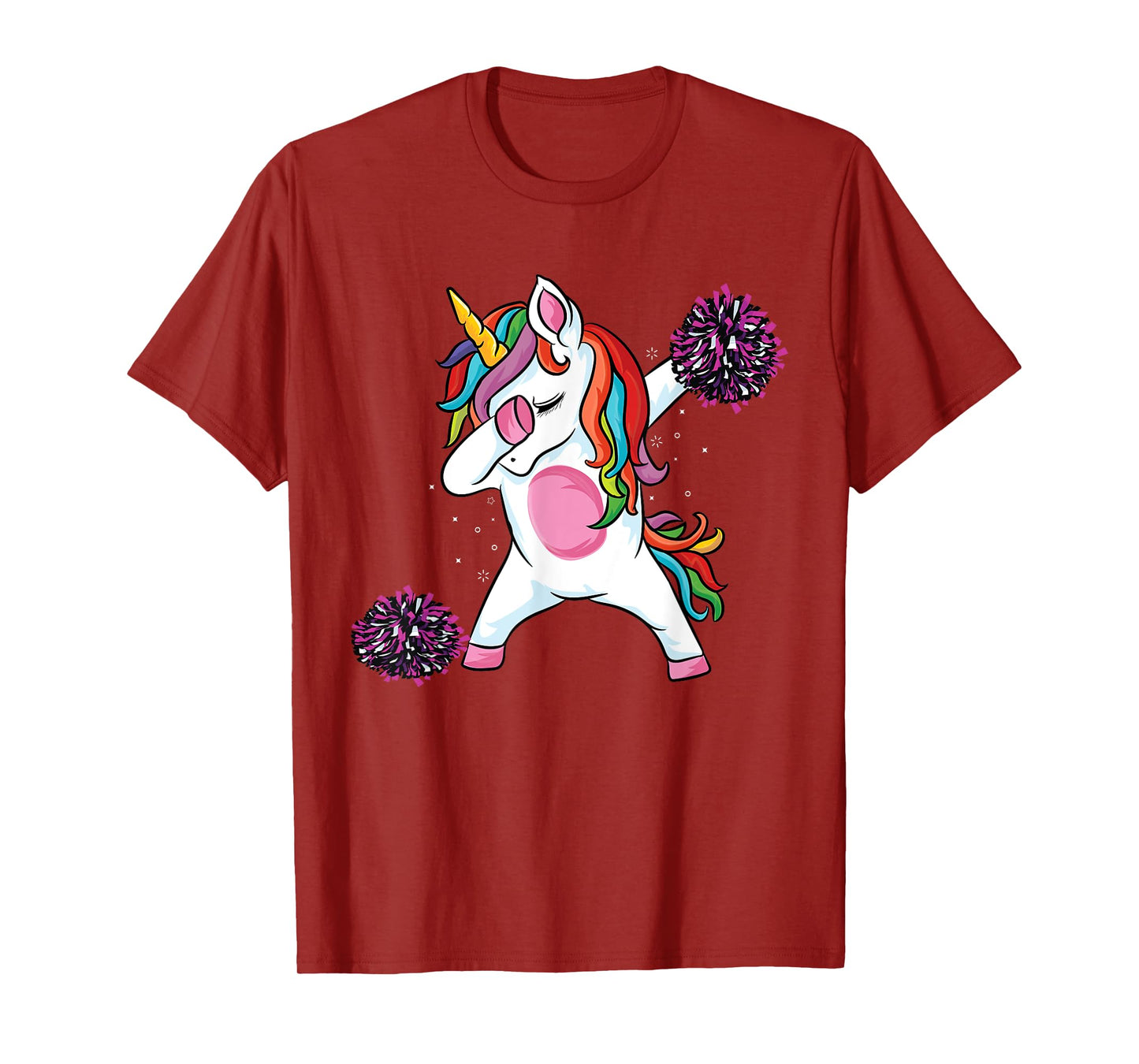 Magical dabbing unicorn cheer cute unicorn Cheerleading T-Shirt