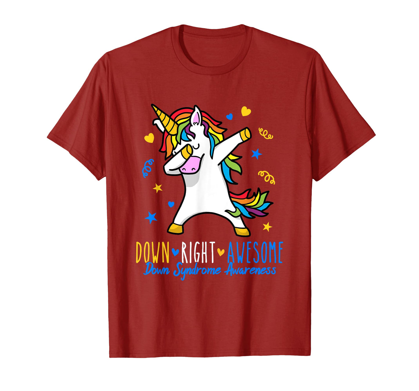 Simply ingenious down syndrome awareness dabbing unicorn T-Shirt