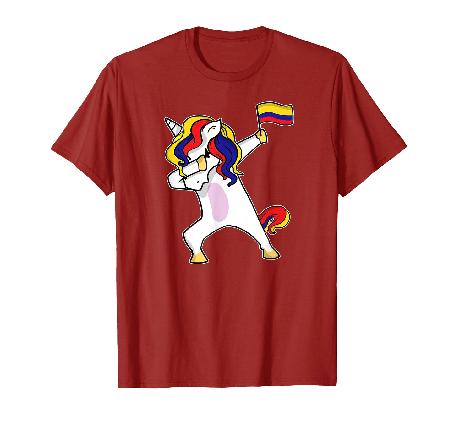 Soccer Unicorn Colombia Jersey Design Colombian Football T-Shirt