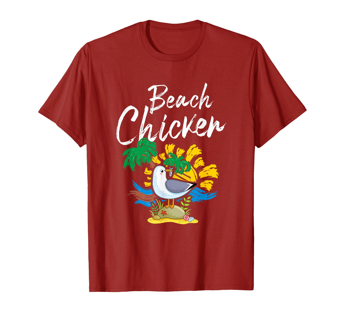 Seagull Beach Chicken Funny Animal Lover Men Women Kids T-Shirt