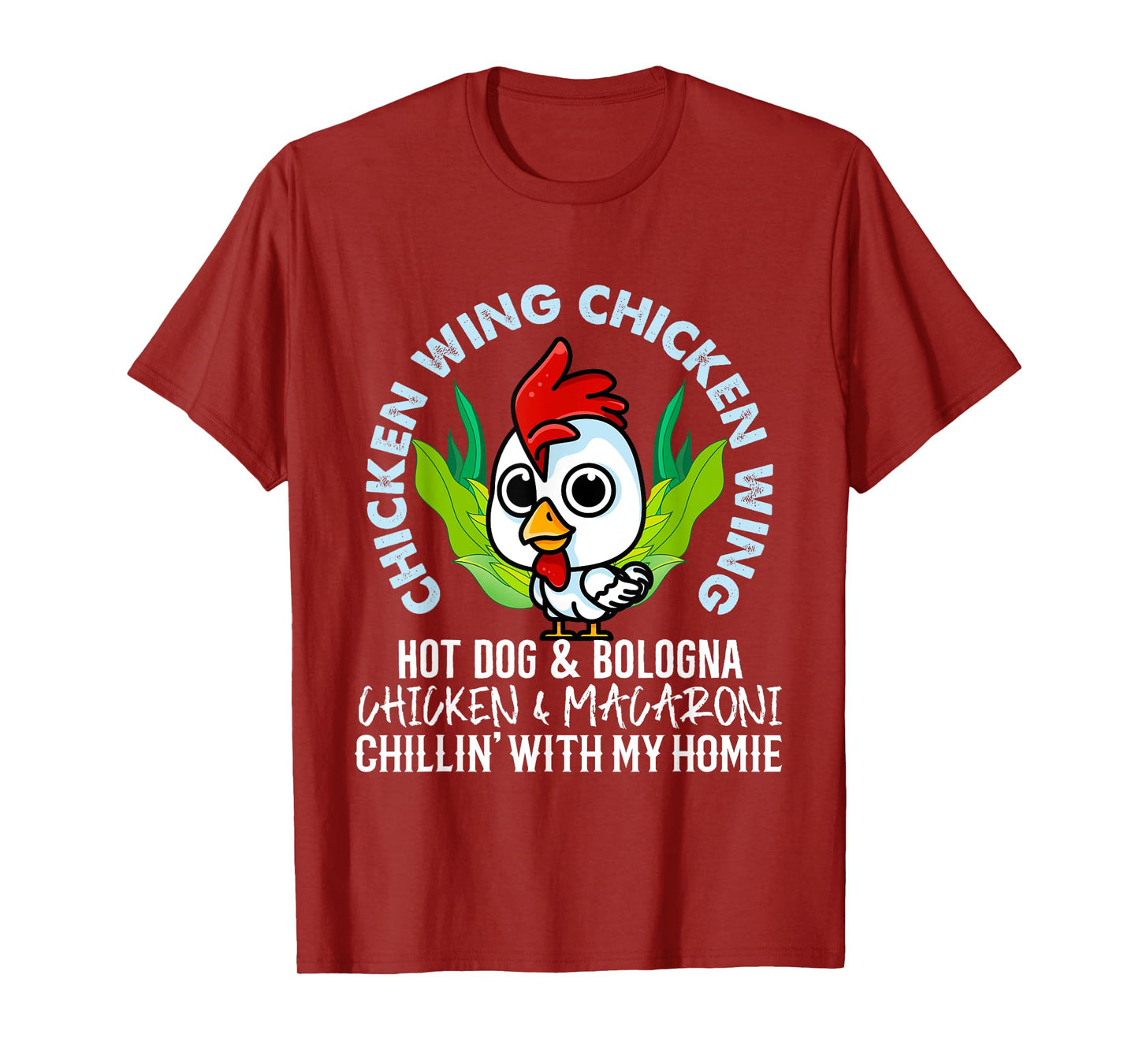 Chicken Wing Chicken Wing Hot Dog Bologna Macaroni T-Shirt for Men Women Kids