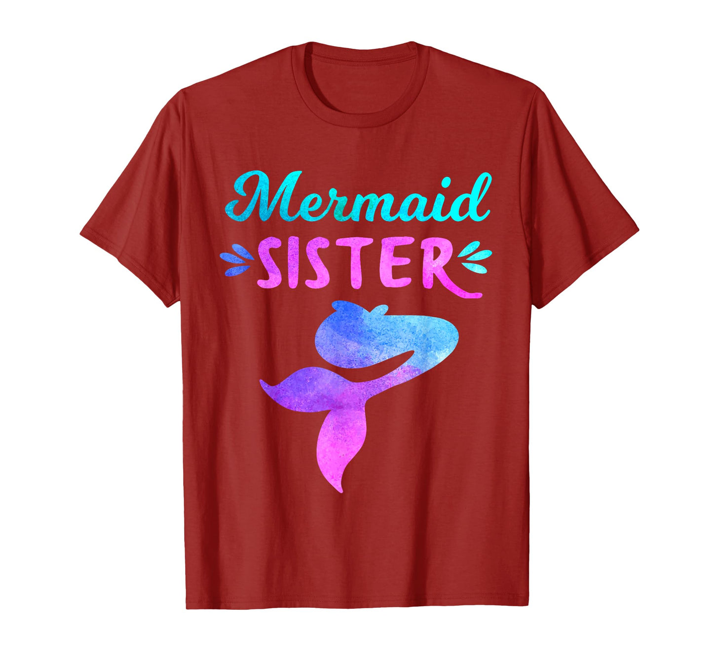 Mermaid Sister, Funny Family Matching Tee for Birthday Party T-Shirt
