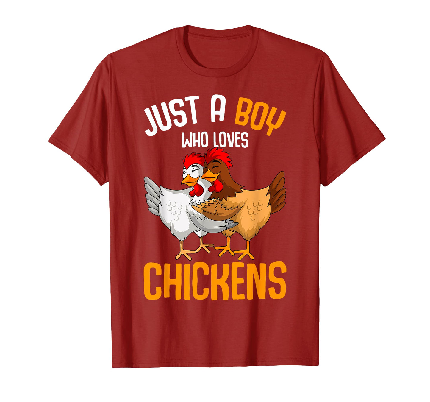 Just a Boy who loves Chickens Kids Boys T-Shirt