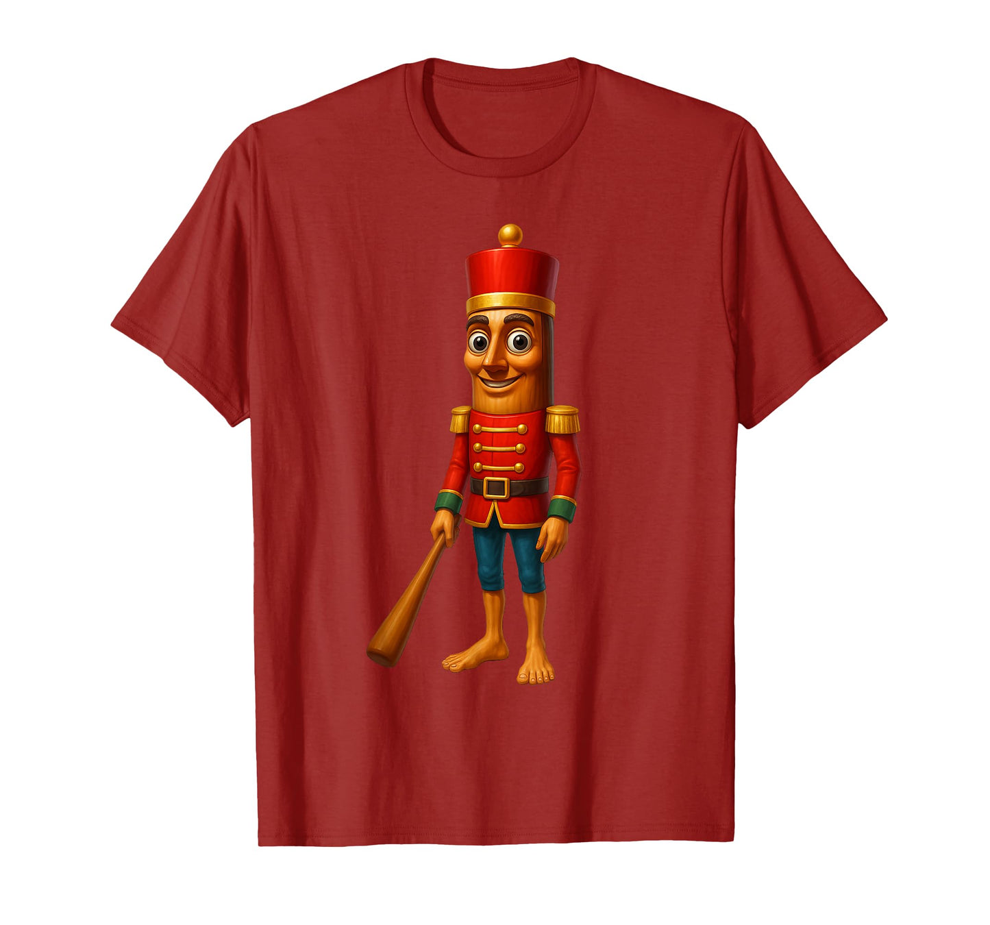 Kids Christmas Pajama Tung Sahur Nutcracker Brainrot Meme T-Shirt