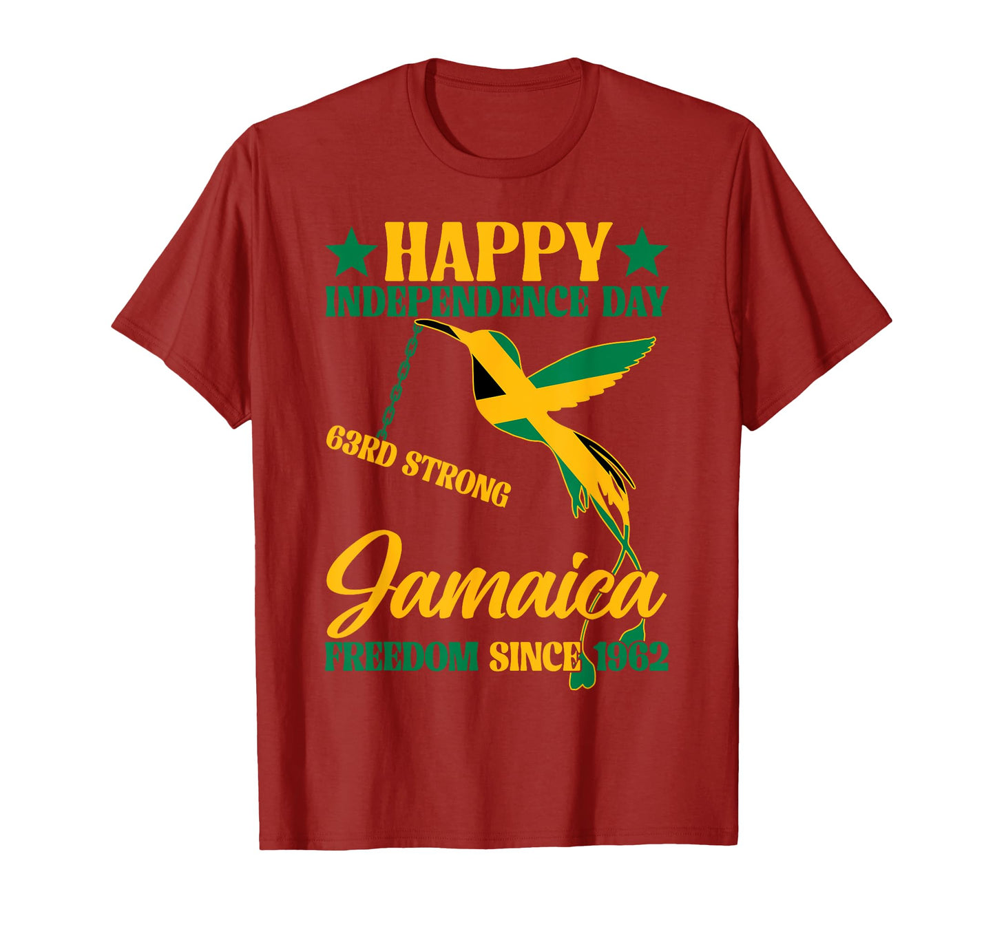 Happy Independence Day August 6th Jamaica 1962 Doctor Bird T-Shirt