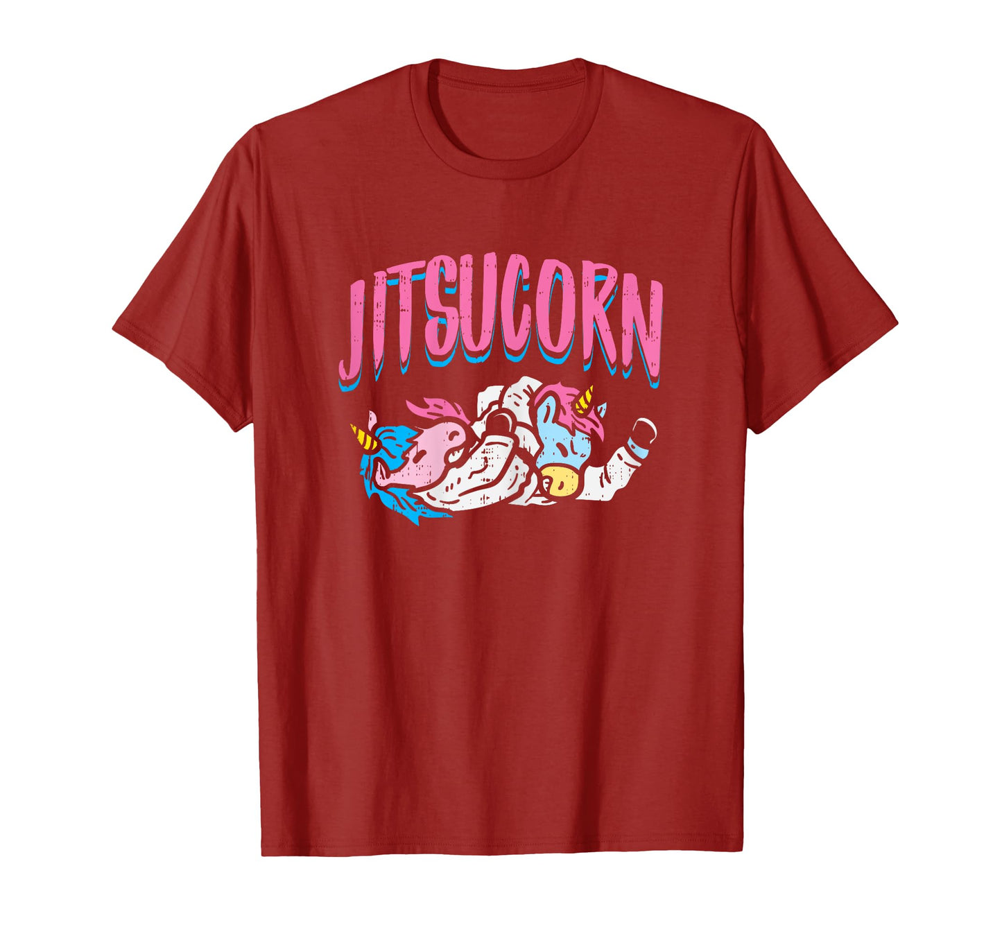 Jitsucorn Jiu Jitsu Unicorn Funny Grappling Martial Art Gift T-Shirt
