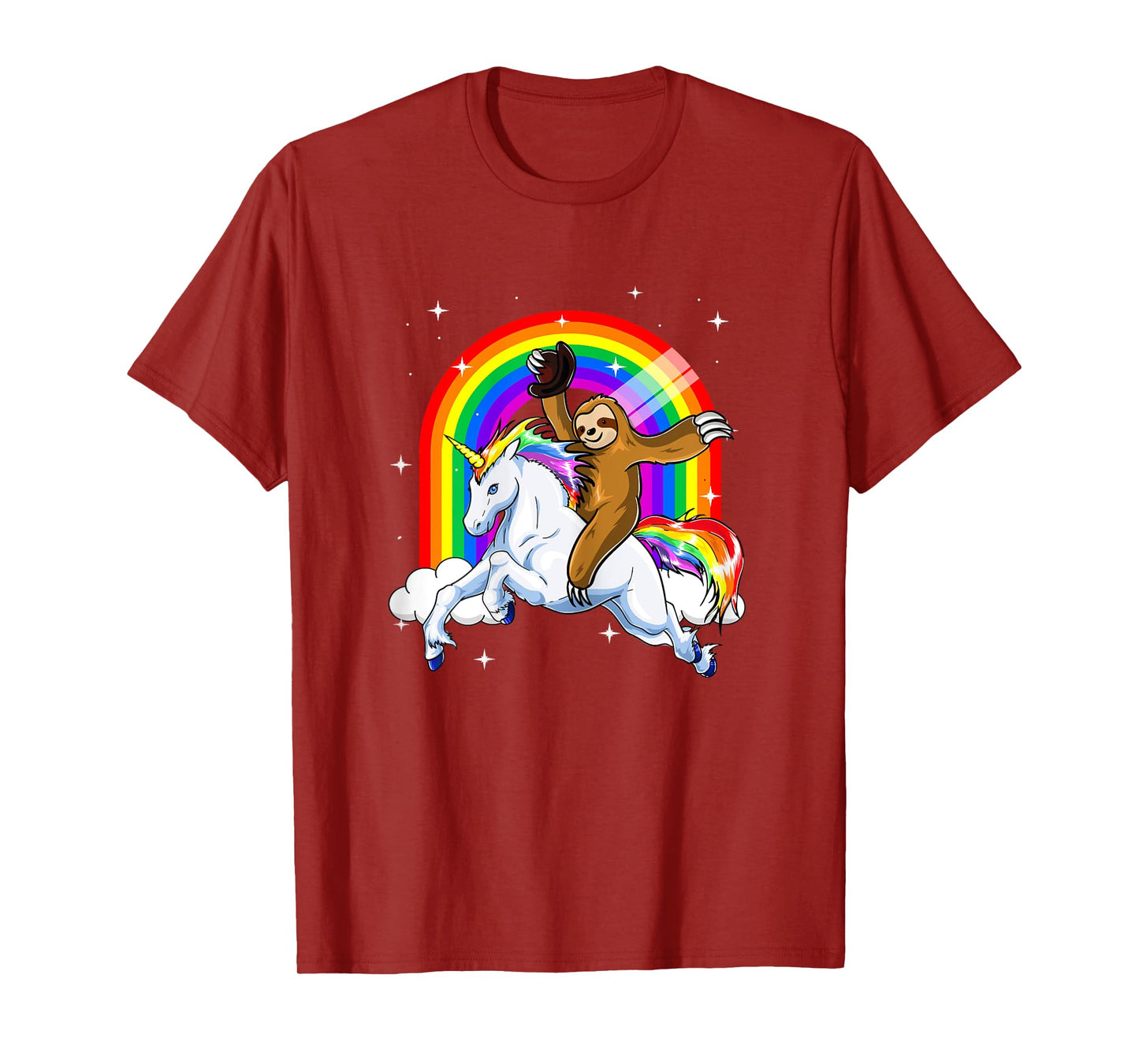 Sloth Riding Unicorn Women Kids Slothicorn Gifts T-Shirt