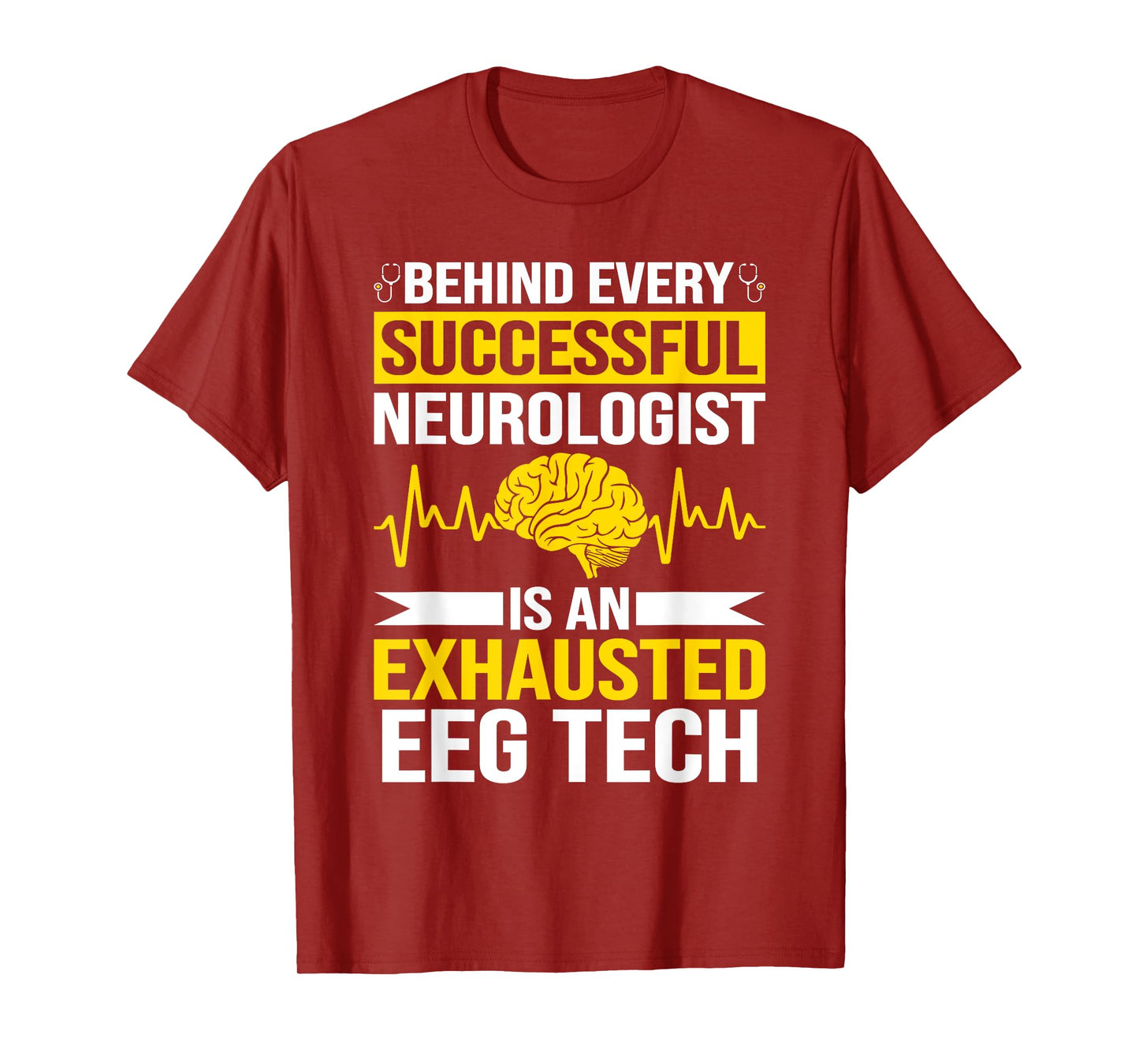 Funny Medical Neuro Tech EEG Technologist Tee EEG Tech T-Shirt