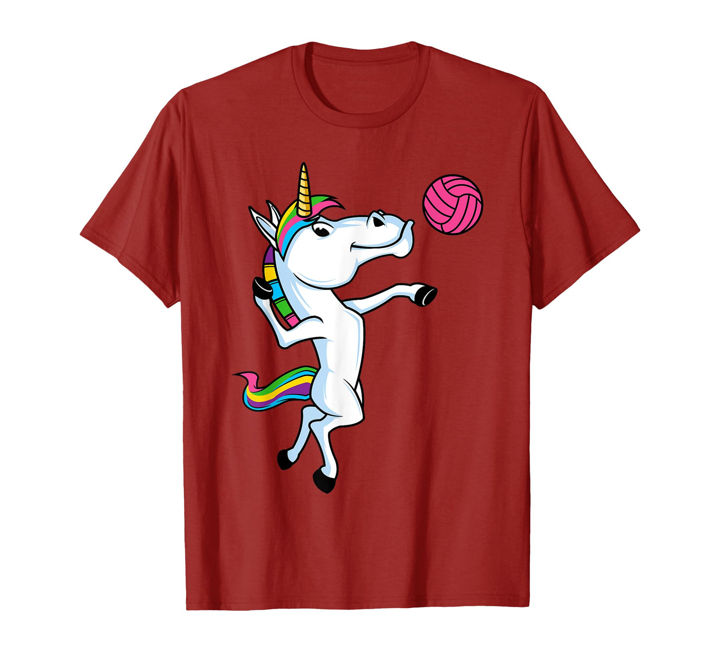 Funny Unicorn Sports Volleyball Magical Ball Player Athlete T-Shirt