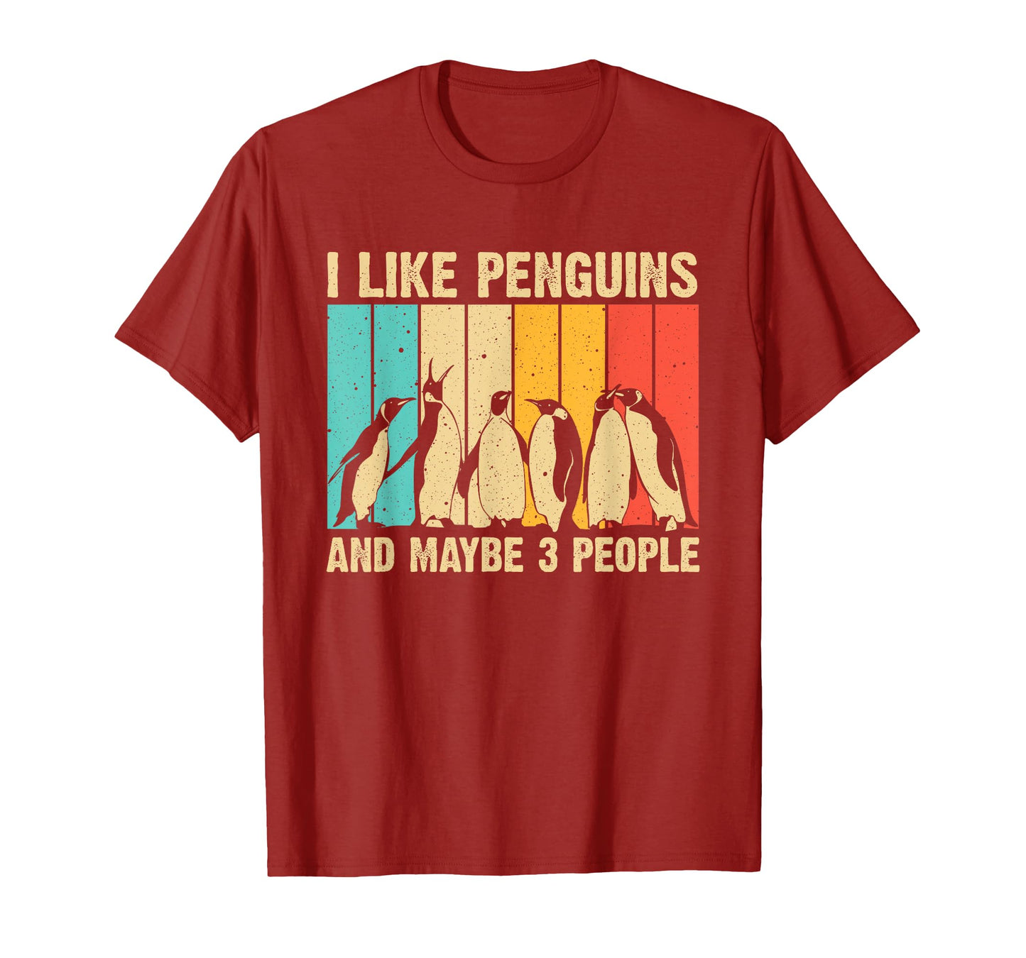 Funny Penguin Gift Vintage Aquatic Bird Boys Girls Cute Penguin Design For Men Women Kids Retro Penguin Lover T-Shirt