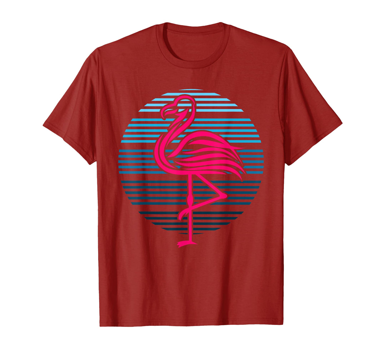 Flamingo Bird 80s Party Birthday Gift T-Shirt