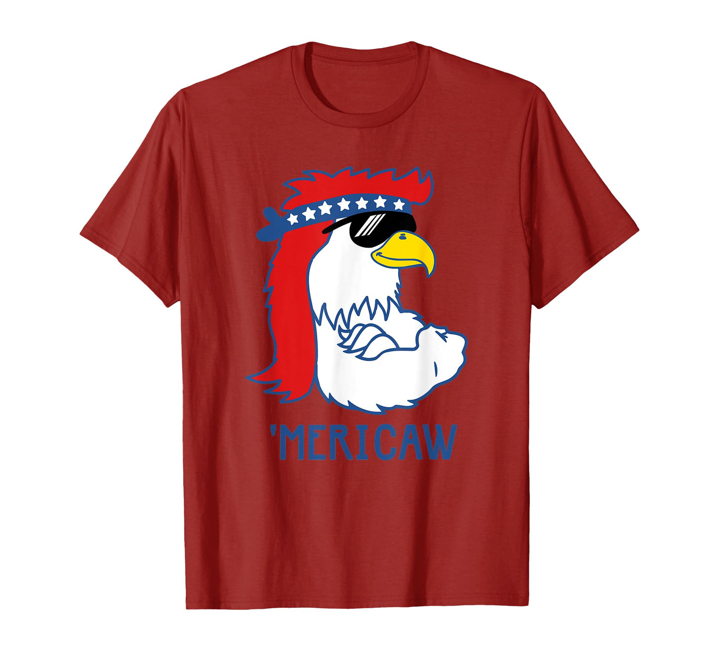 Trendy 'Mericaw Cool Muscle Eagle T-Shirt
