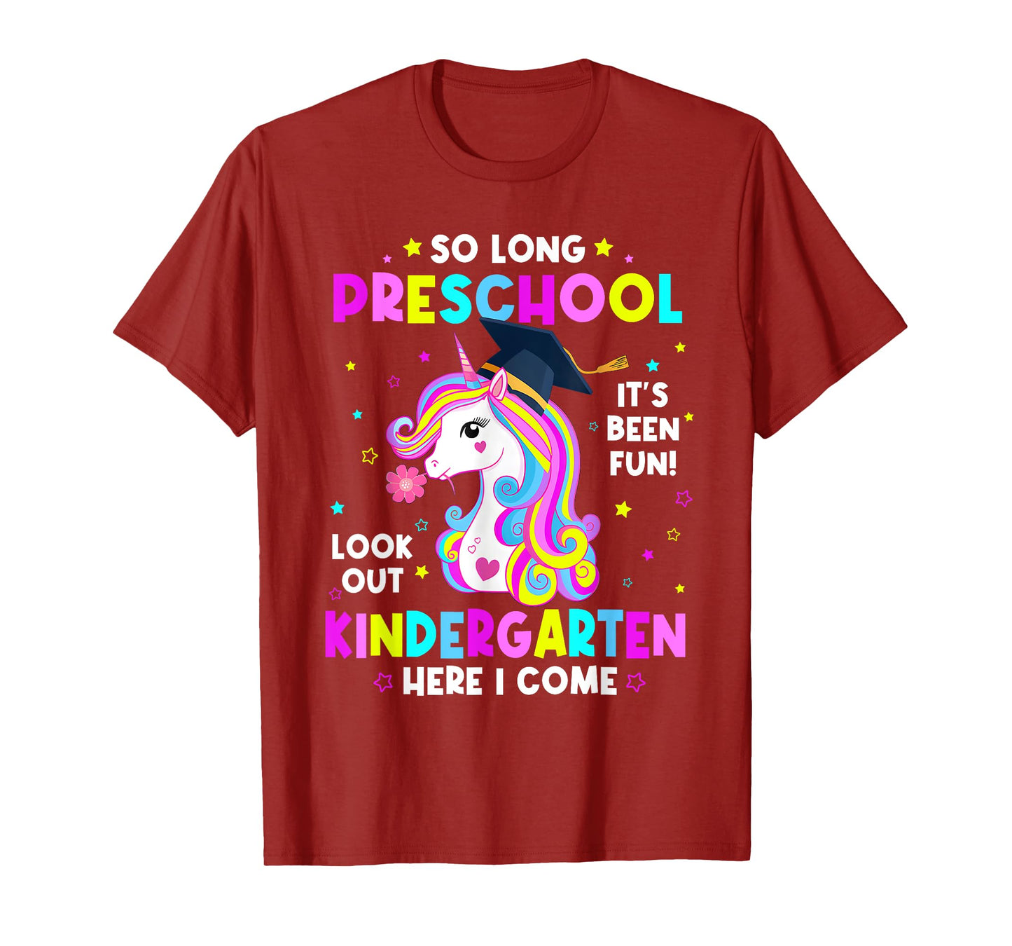So Long Pre-k Graduate Kindergarten Here I Come Unicorn Kids T-Shirt