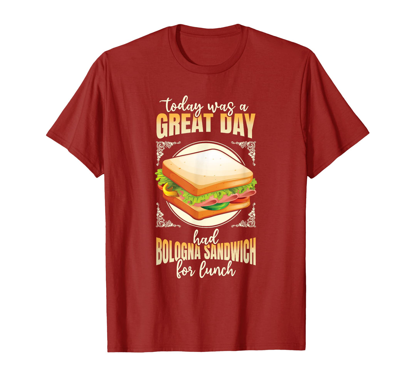 Baloney Sausage Meat Food Lover Fried Bologna Sandwich T-Shirt