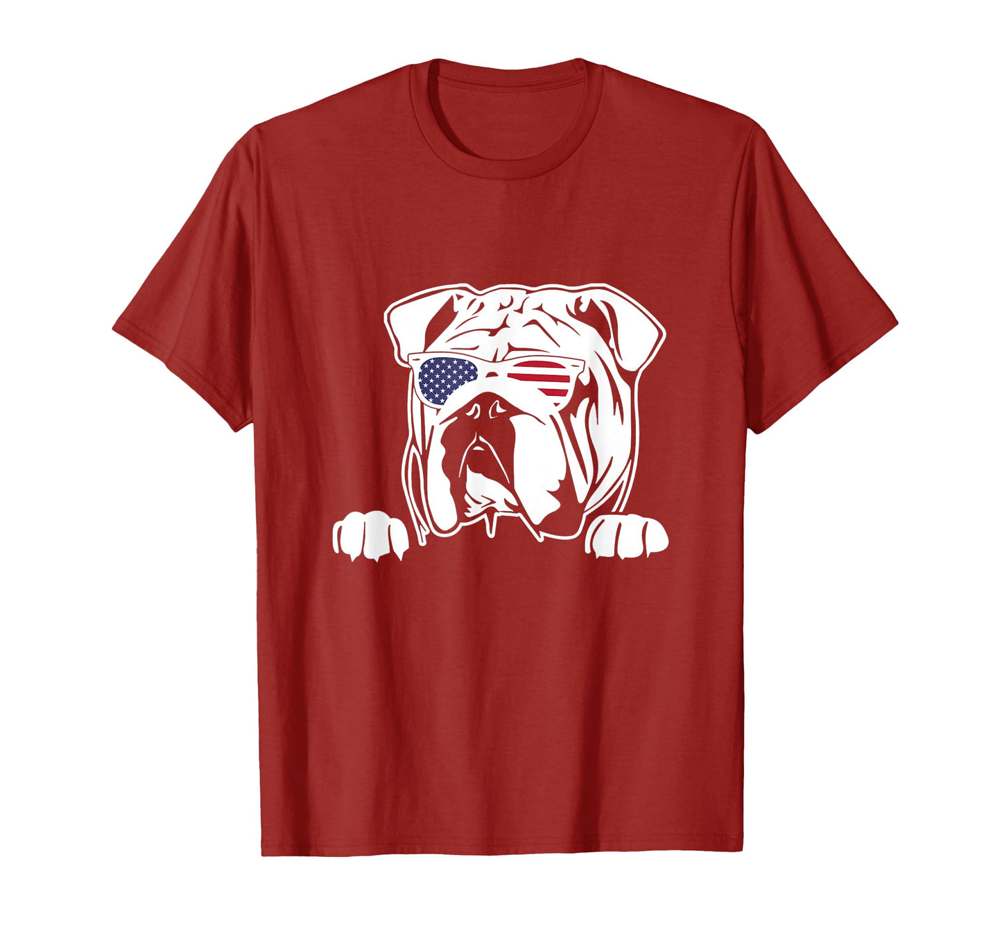 Olde English Bulldogge American Flag T-Shirt