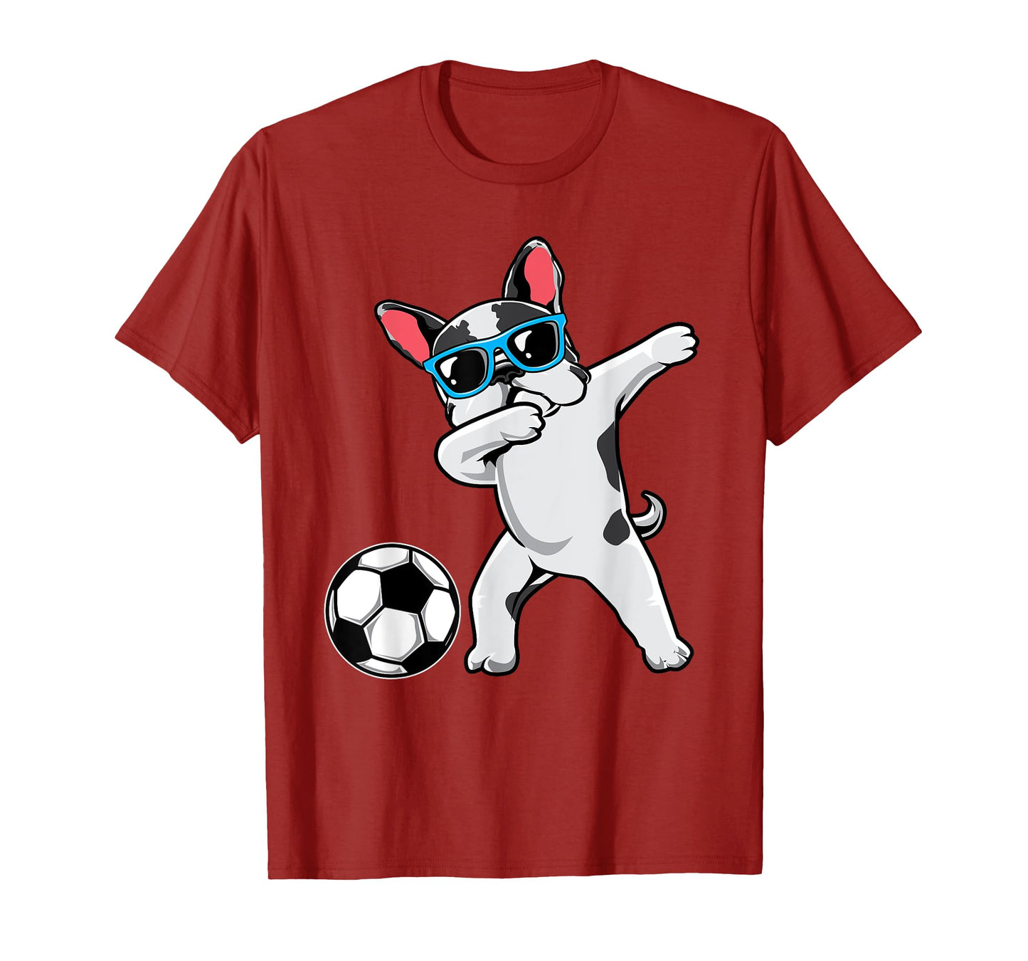 Dabbing French Bulldog Cute Frenchie Dab Soccer Boys Gift T-Shirt