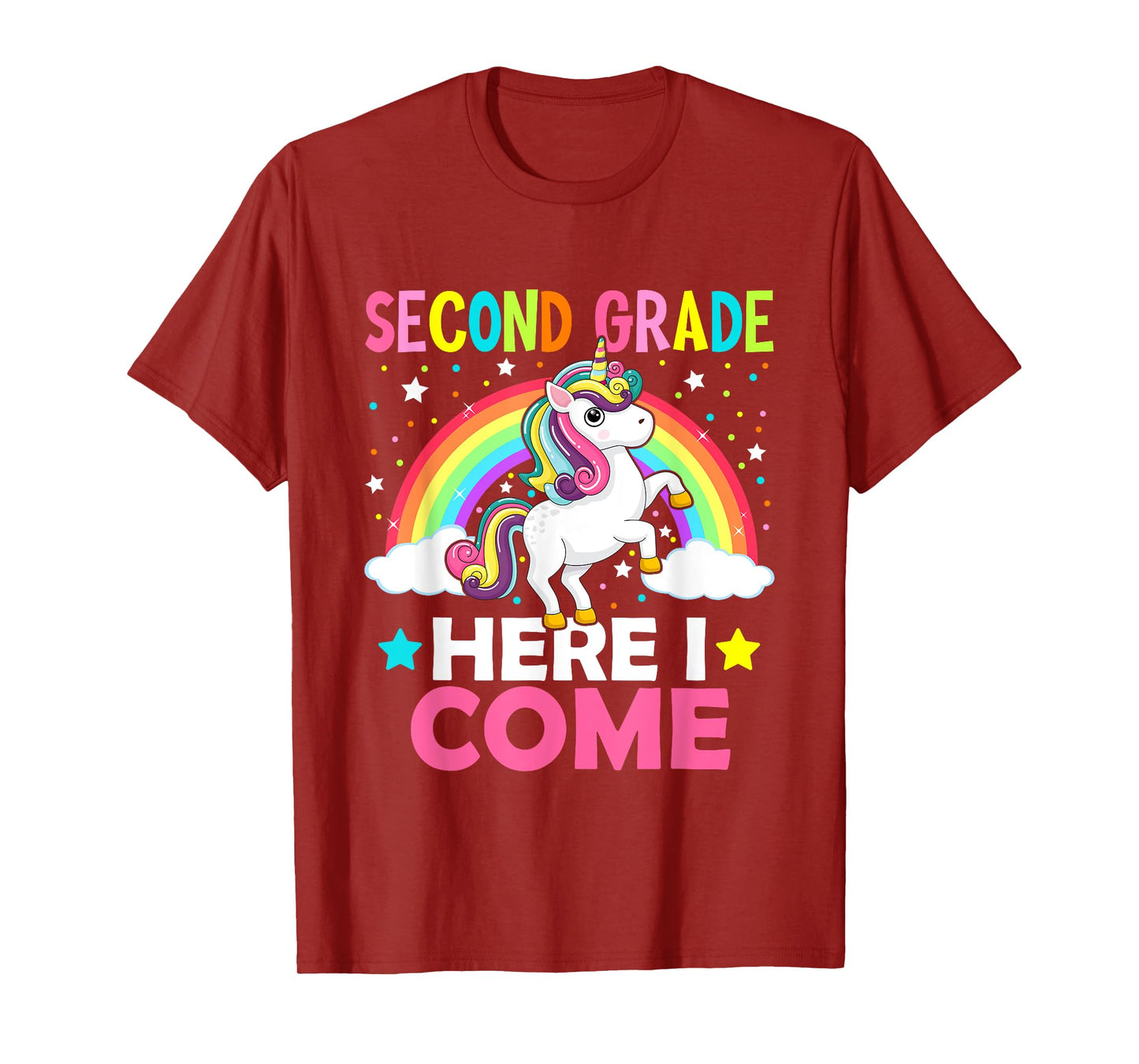 Second Grade Here I Come Unicorn Back To School 2nd Graders T-Shirt