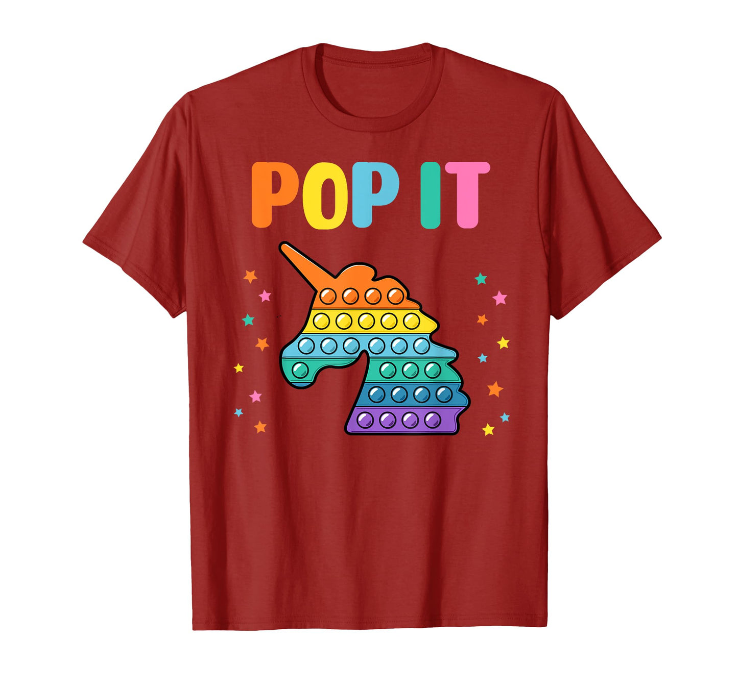 Pop It for toddler kids child - Pop It Unicorn Rainbow T-Shirt