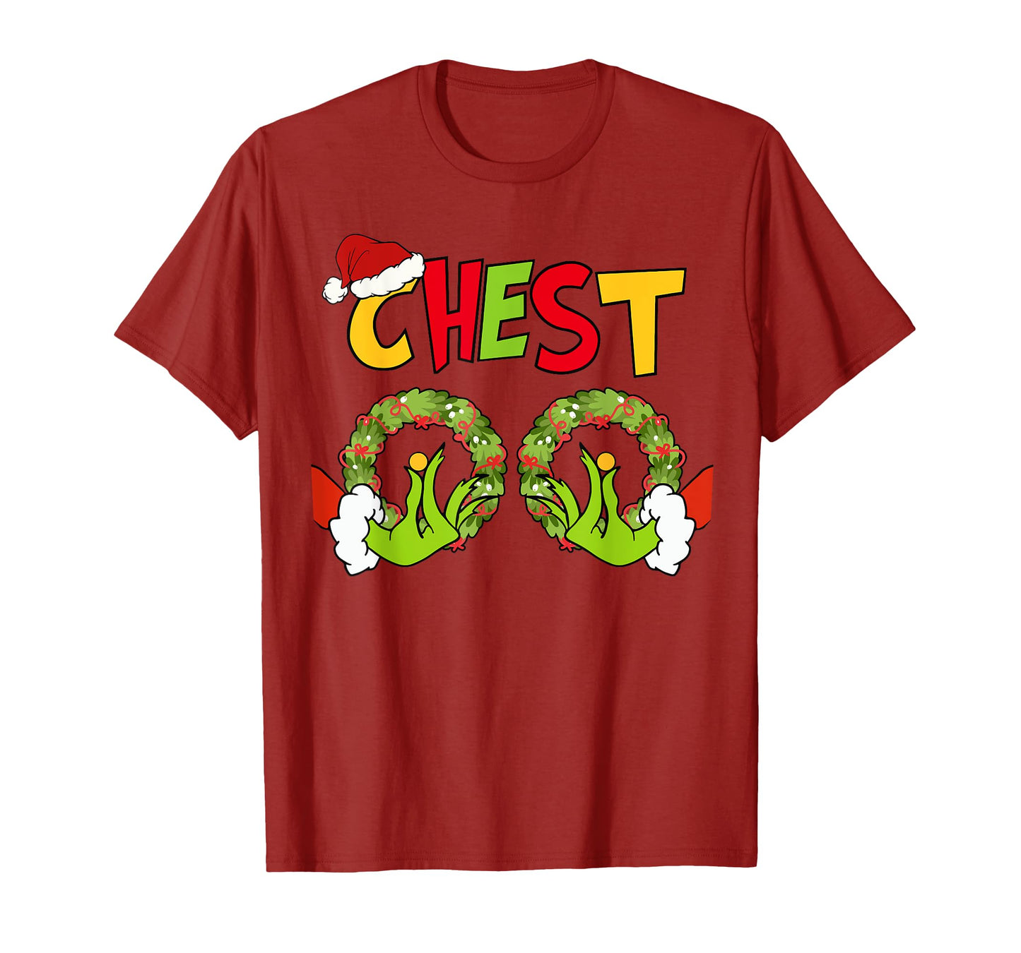 Chest Nuts Merry Christmas Shirt Xmas Matching Couples Women T-Shirt