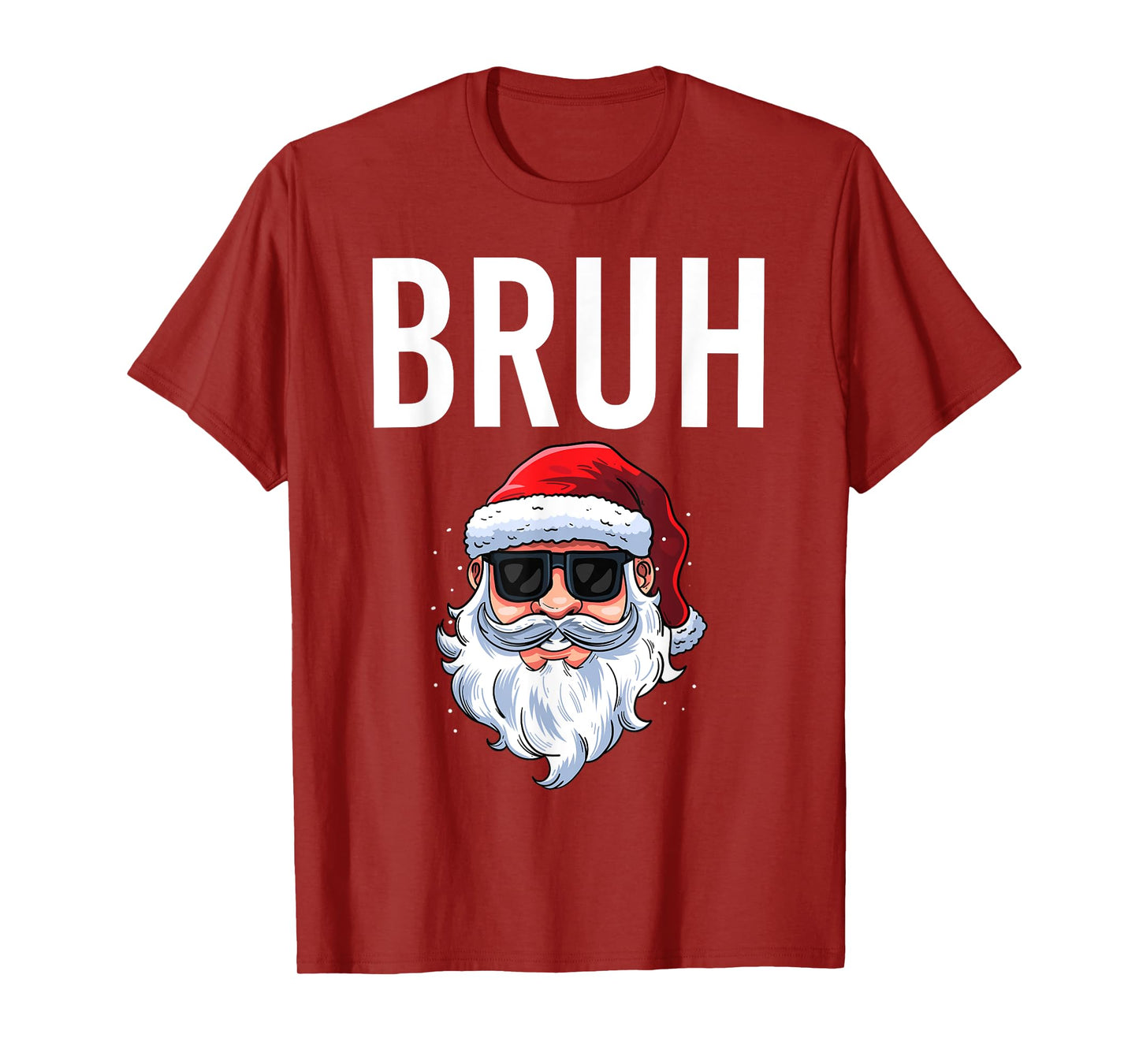Merry Christmas Bruh Meme Funny Saying for Brother Boys Men T-Shirt