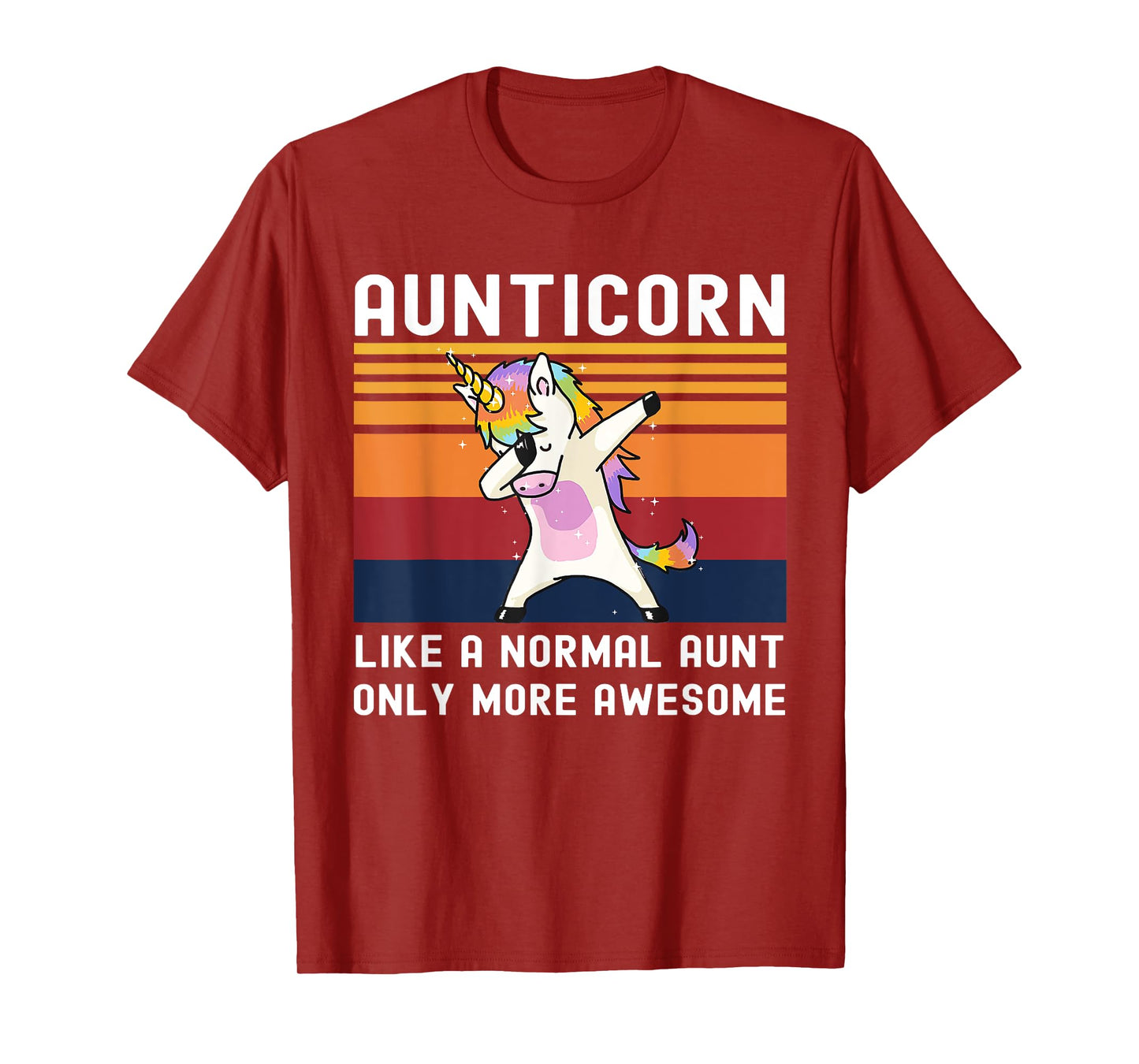 Aunticorn Like Normal Aunt But More Awesome Dabbing Unicorn T-Shirt