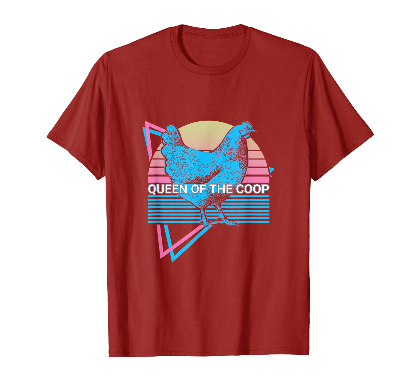 Funny Chicken Retro Queen Of The Coop T-Shirt