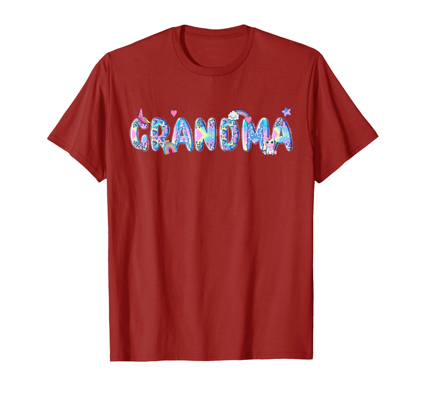 Grandma Birthday Squad Matching Unicorn Family Party T-Shirt