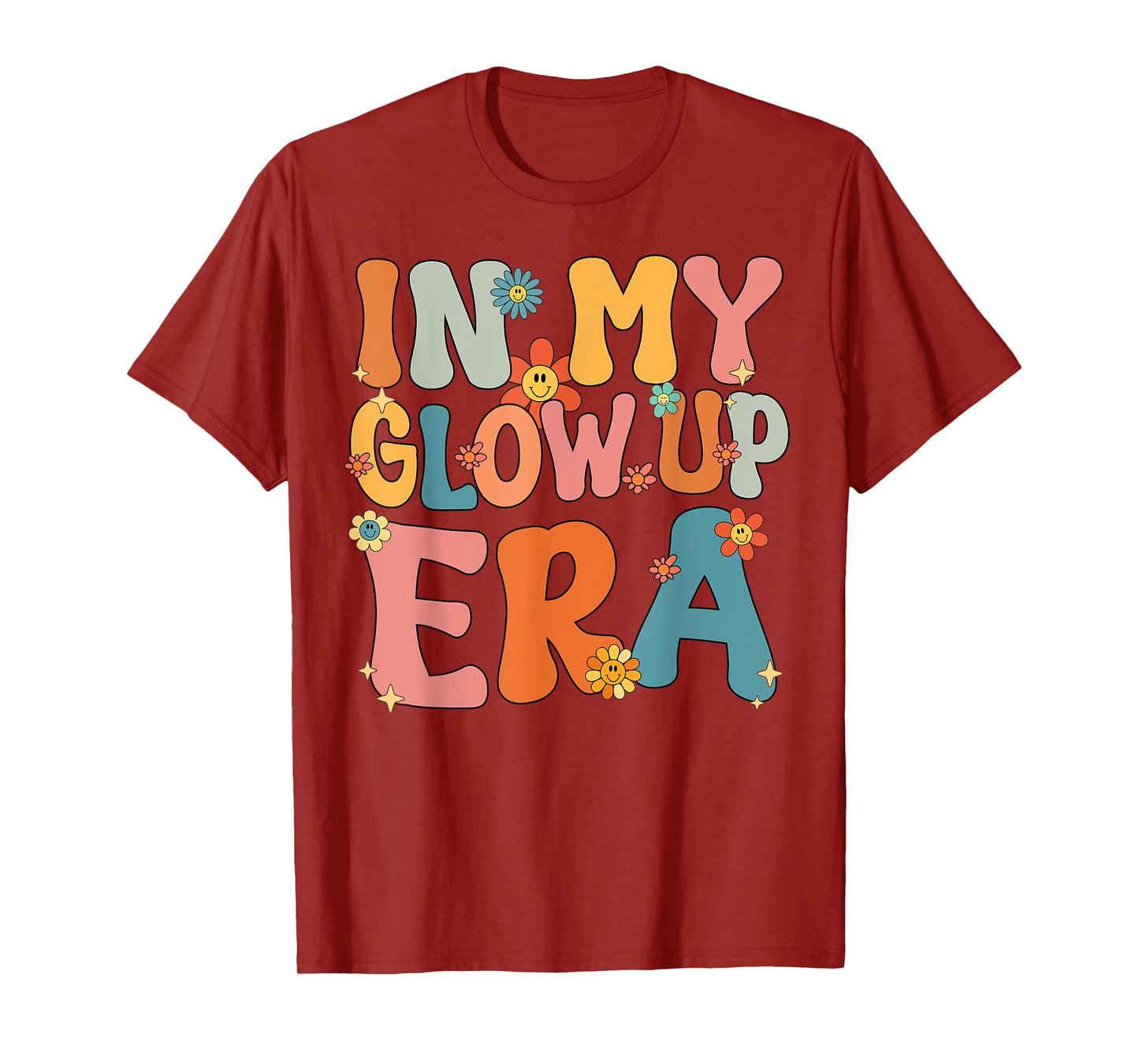 In My Glow Up Era Retro Groovy T-Shirt