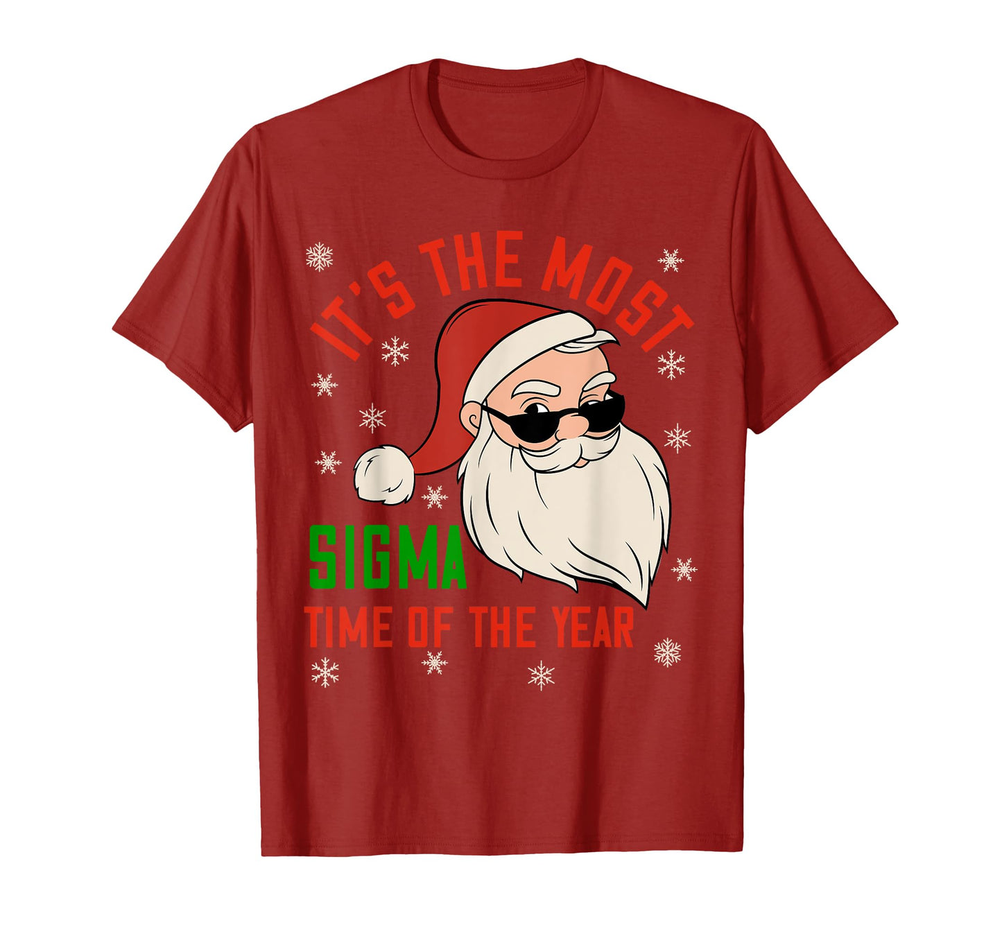 Sigma Christmas Shirt Sigma Santa Teenage Boys Funny Xmas T-Shirt