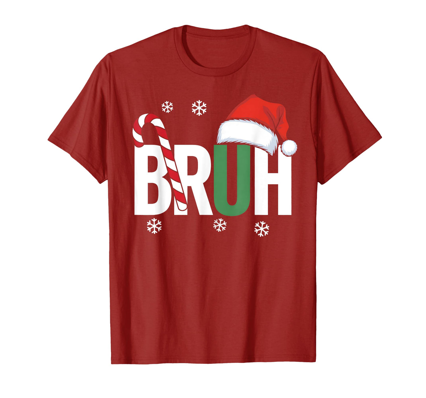 Bruh Christmas Santa Happy Christmas Family Xmas Christmas T-Shirt