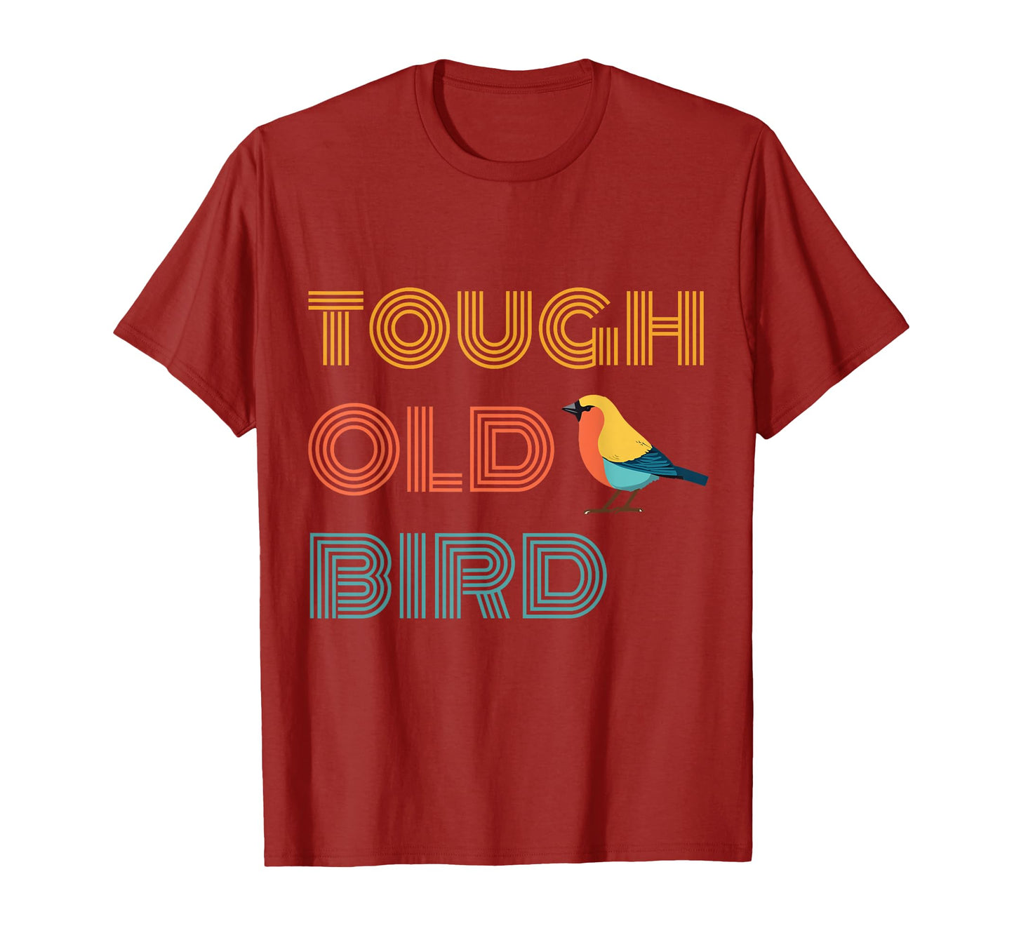 Vintage Tough Old Bird with Retro Style Finch T-Shirt