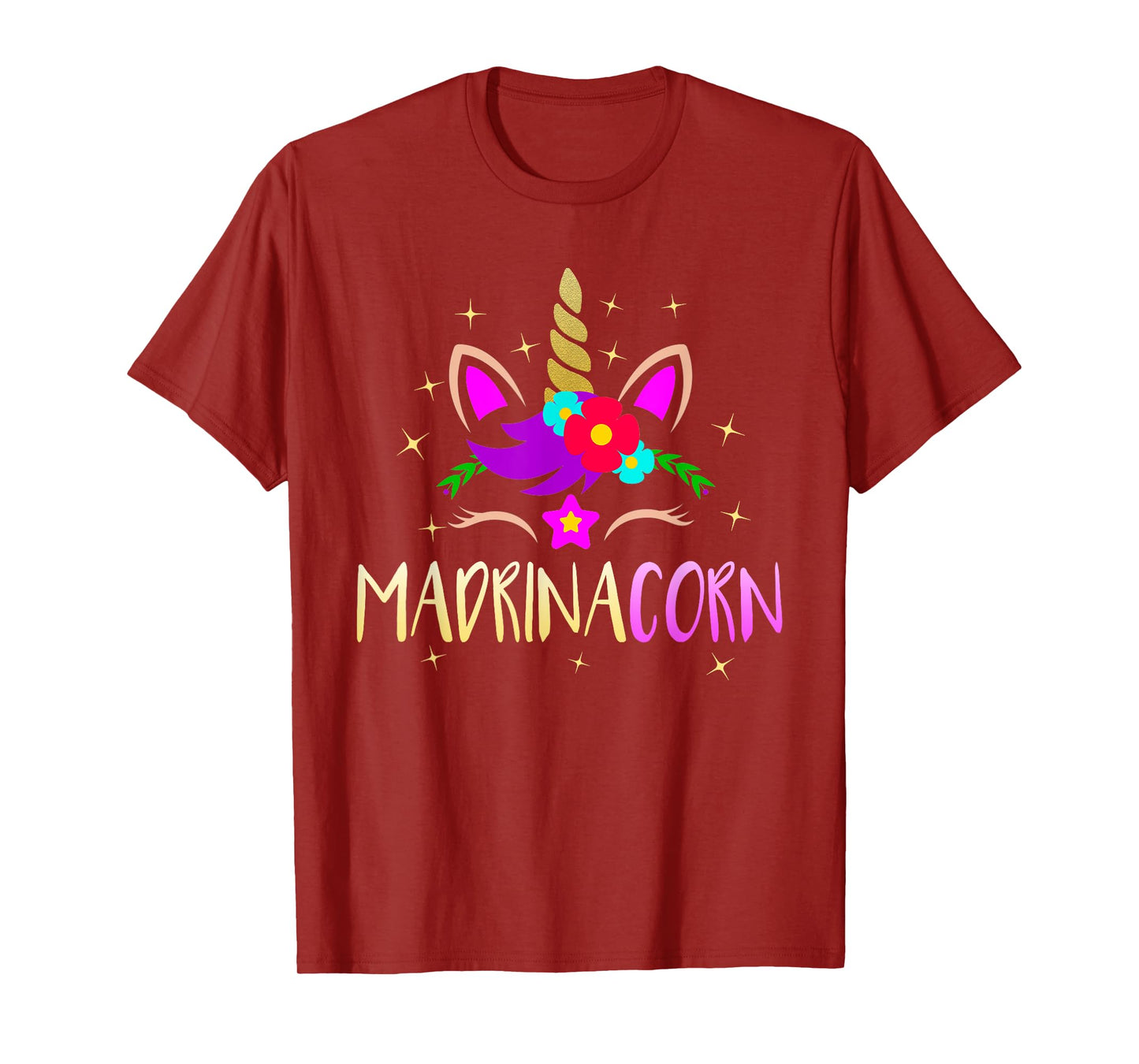 Madrinacorn Spanish Godmother Funny Unicorn T-Shirt