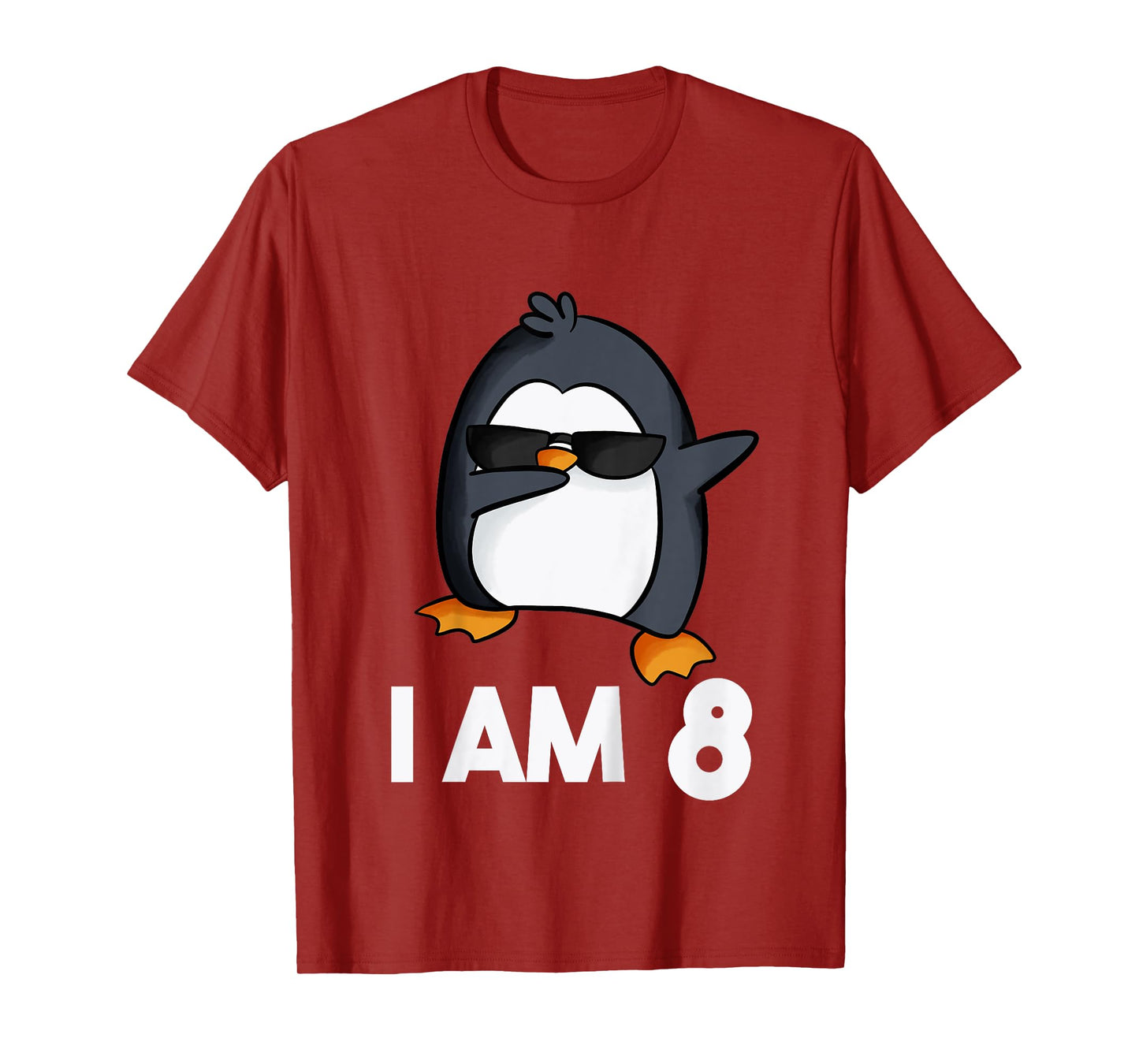 Penguin Birthday Shirt 8 Years Old Birthday Outfit Kids T-Shirt
