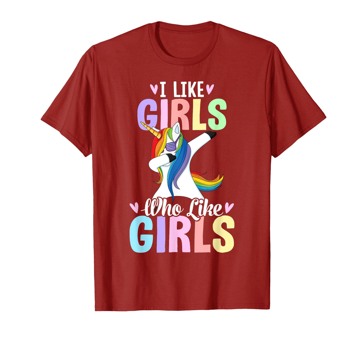 I Like Girls Who Like Girls Lesbian Pride Rainbow Flag LGBTQ T-Shirt